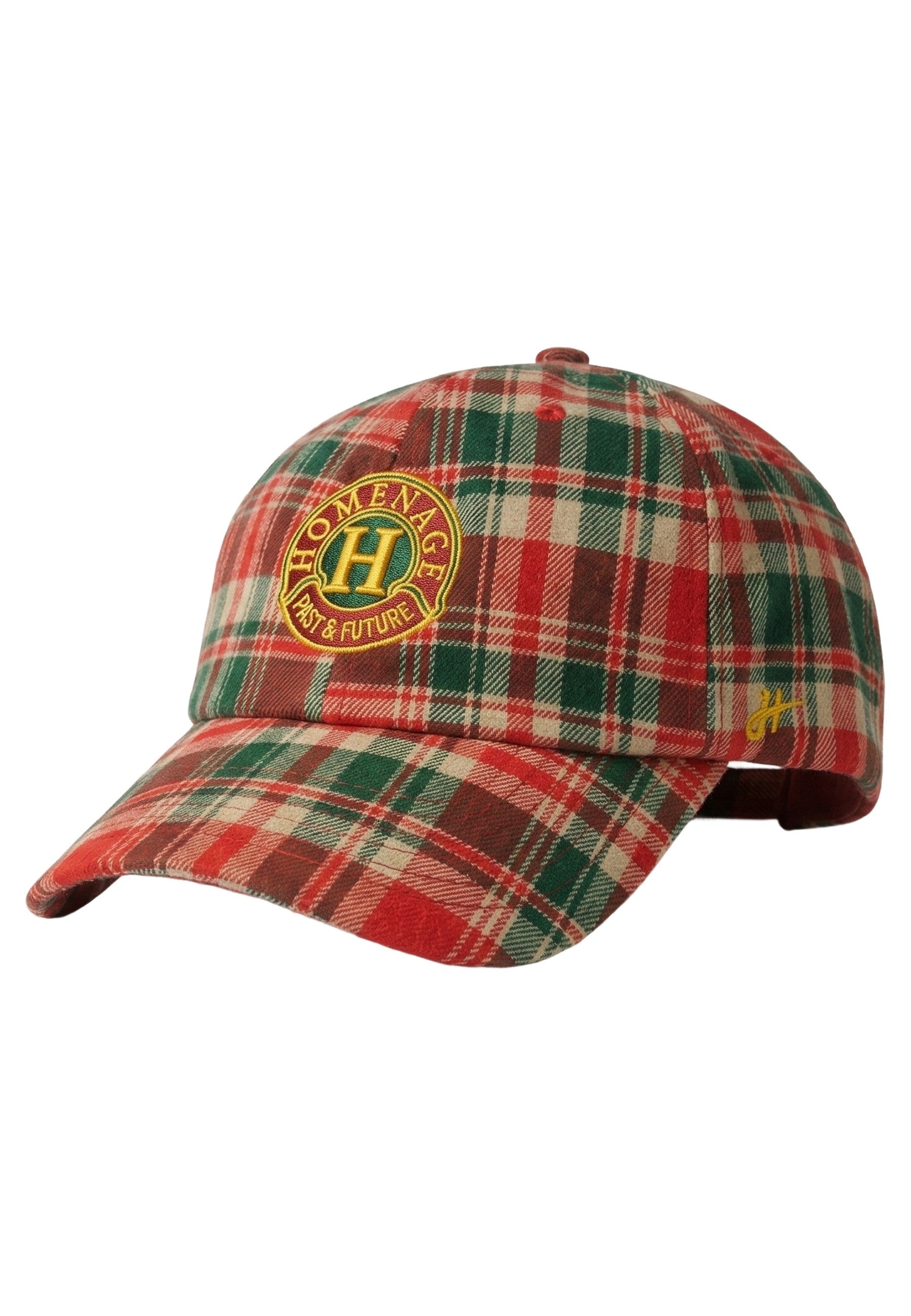 GORRA HOMENAGE ROJA CUADROS THE 90S RESORT PLAID SHAPE
