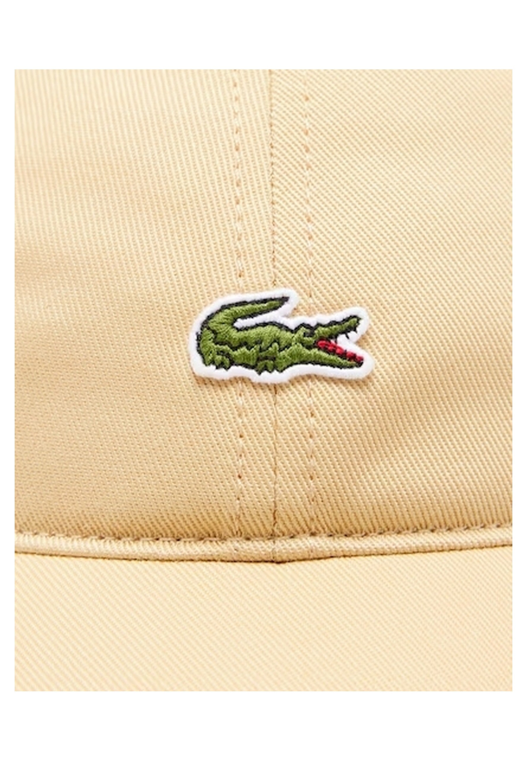 GORRA LACOSTE BEIGE SMALL LOGO UNSTRUCTURED CAP