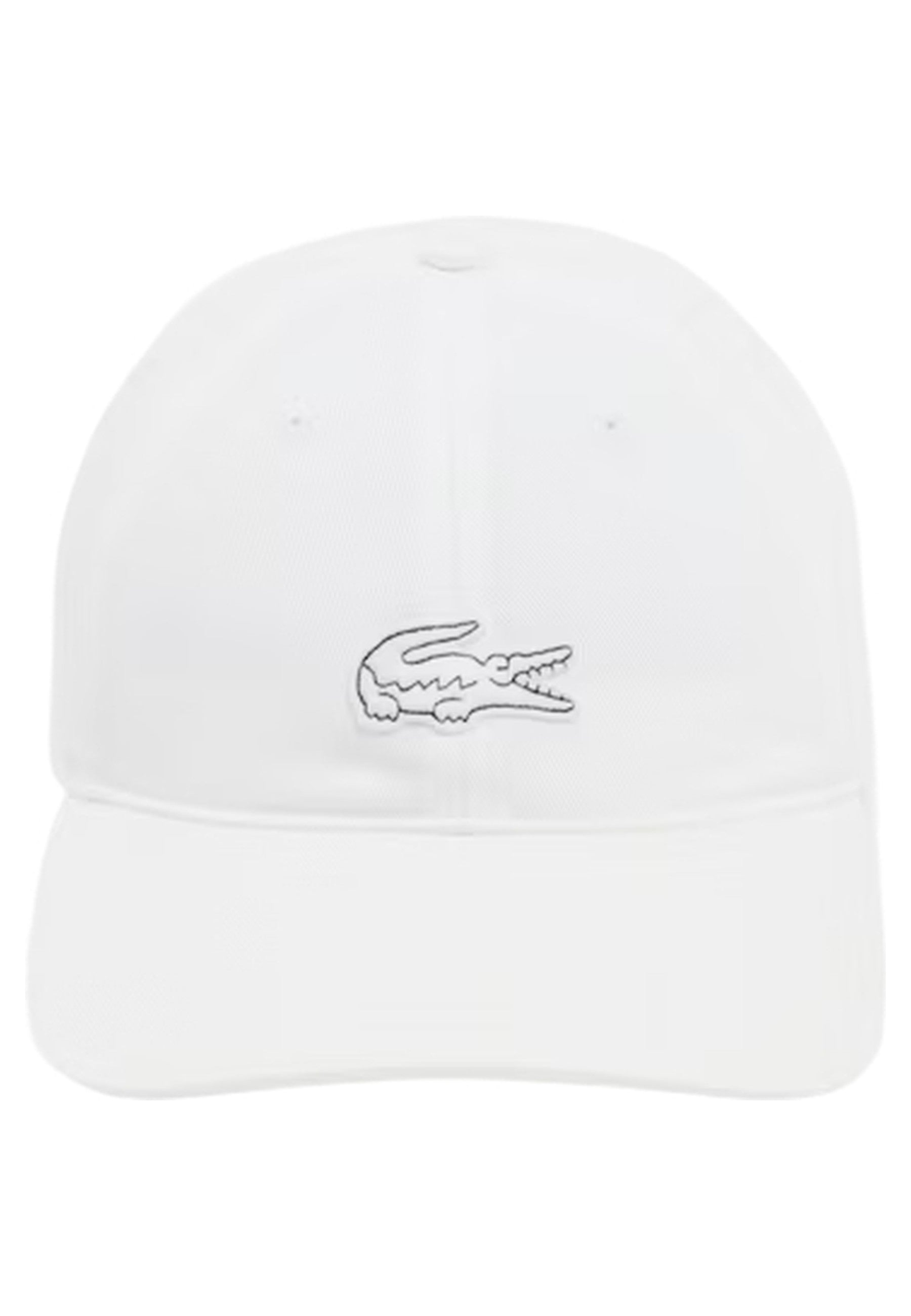 GORRA LACOSTE BLANCA TONED LOGO UNSTRUCTURED CAP