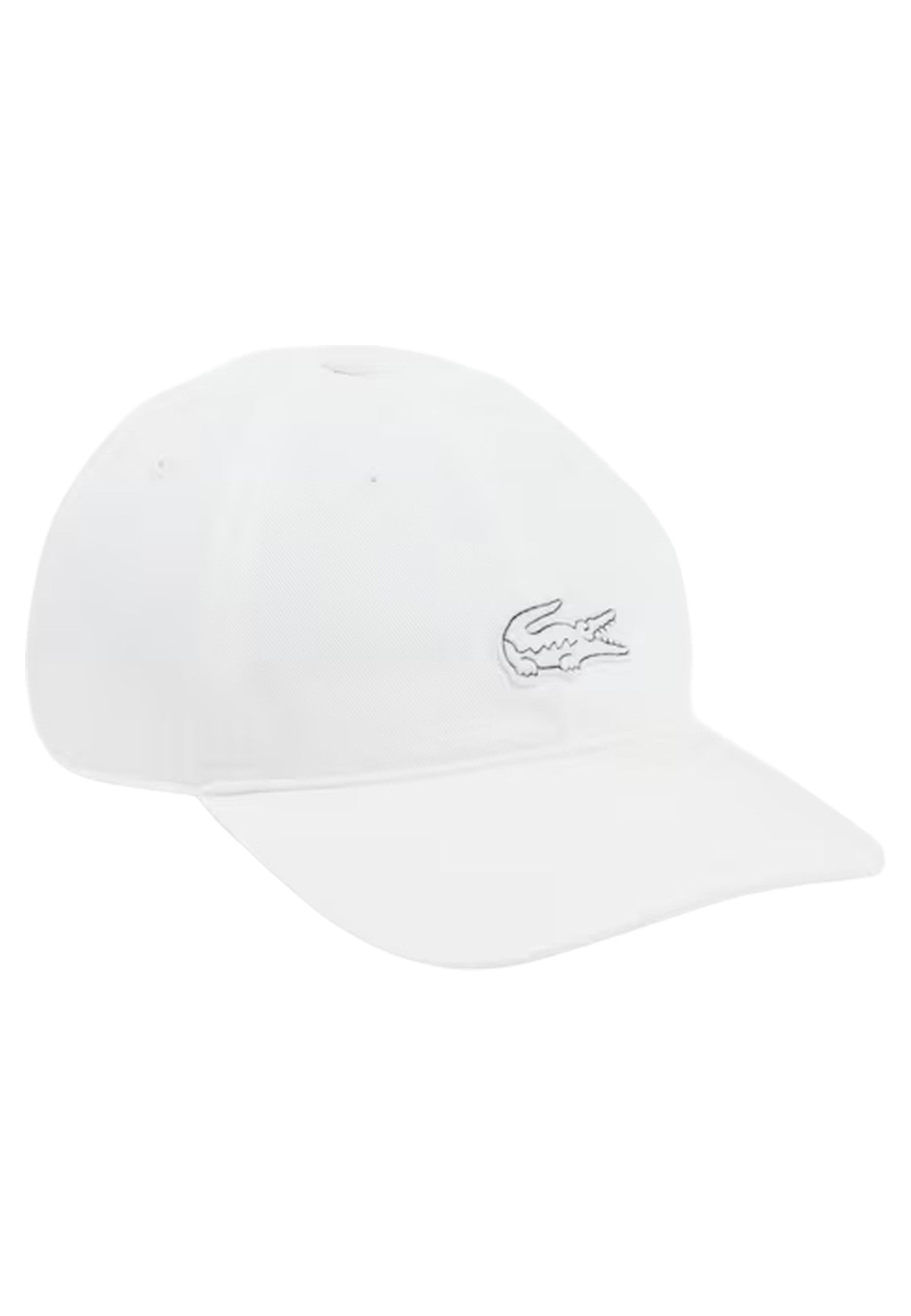 GORRA LACOSTE BLANCA TONED LOGO UNSTRUCTURED CAP