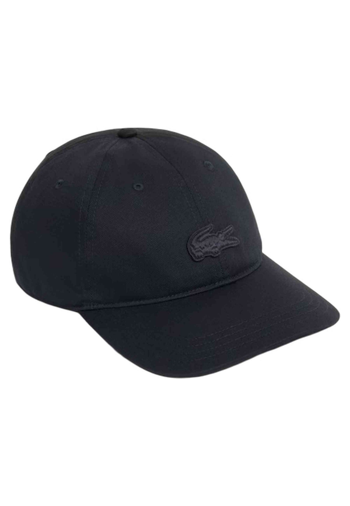 GORRA LACOSTE NEGRA TONED CROCO UNSTRUCTURED CAP