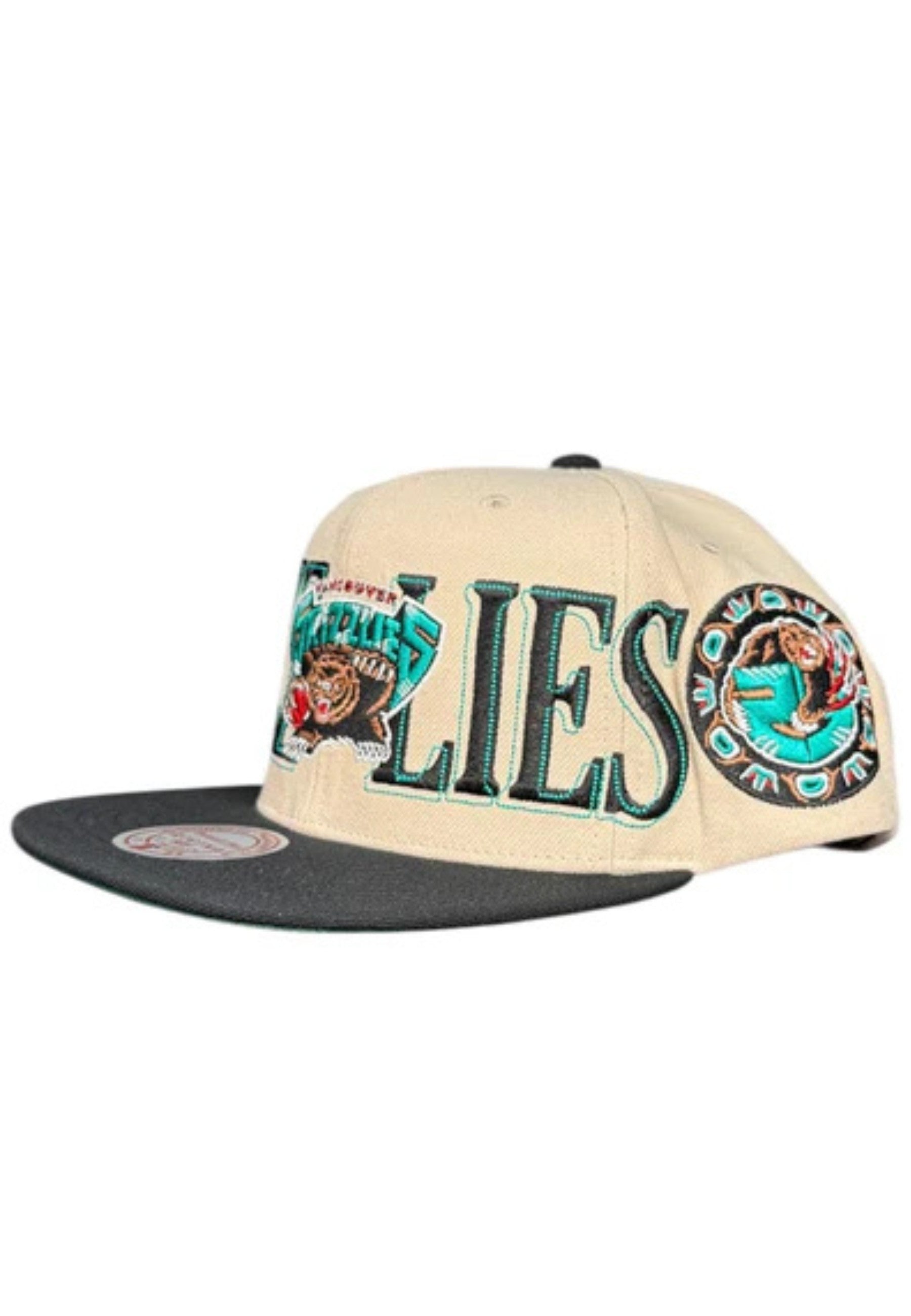 GORRA MITCHELL & NESS BEIGE VANCOUVER GRIZZLIES ACROSS THE BOARD SNAPBACK VNTG