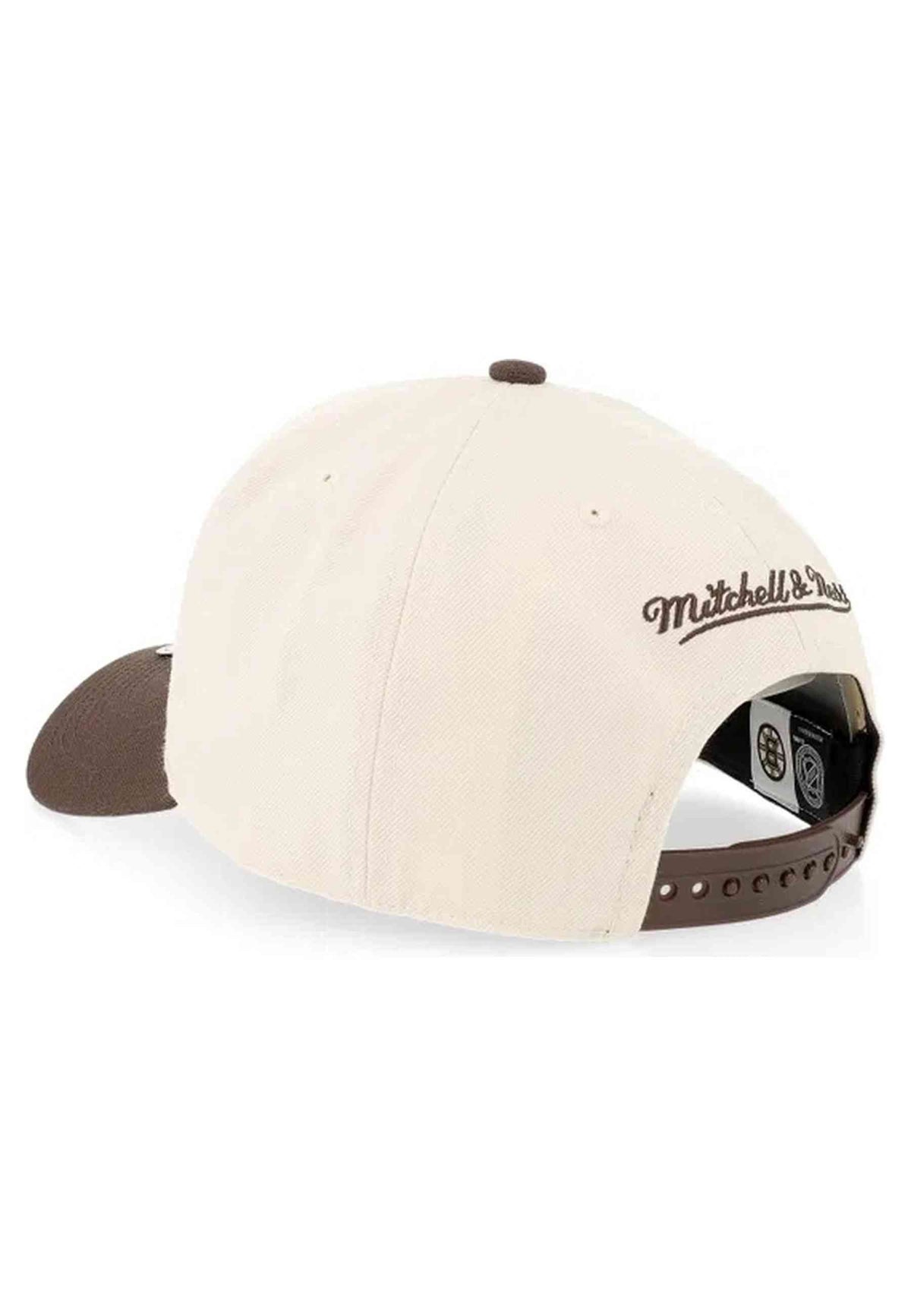 GORRA MITCHELL & NESS CRUDA BOSTON BRUINS BROWN & CREAM SNAPBACK