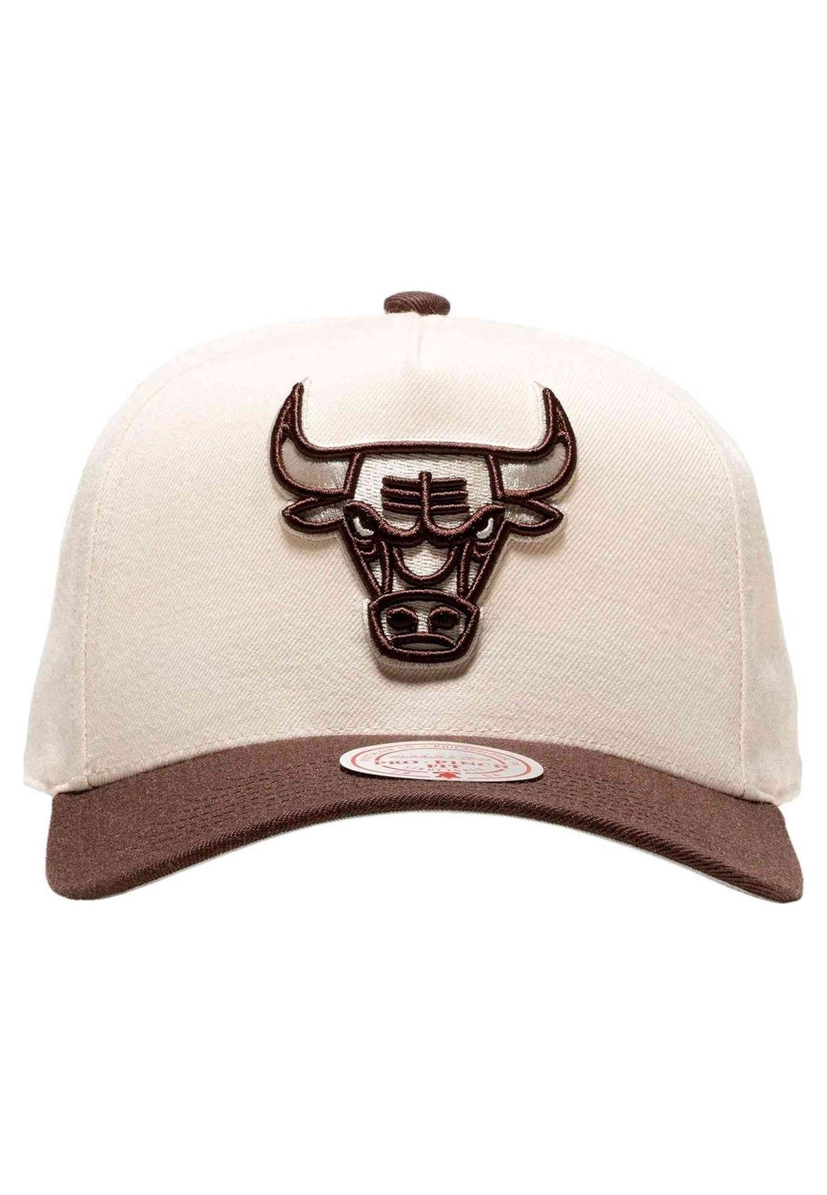 GORRA MITCHELL & NESS CRUDA CHICAGO BULLS BROWN & CREAM PRO SNAPBACK