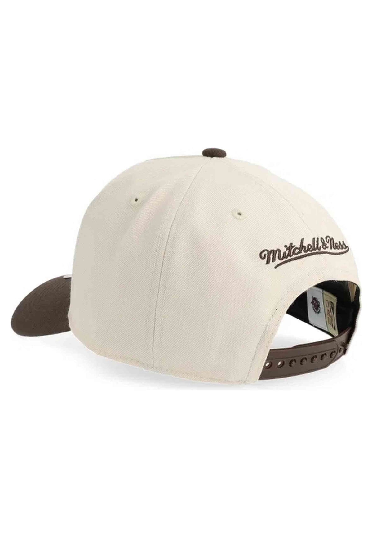 GORRA MITCHELL & NESS CRUDA TORONTO RAPTORS BROWN & CREAM PRO SNAPBACK