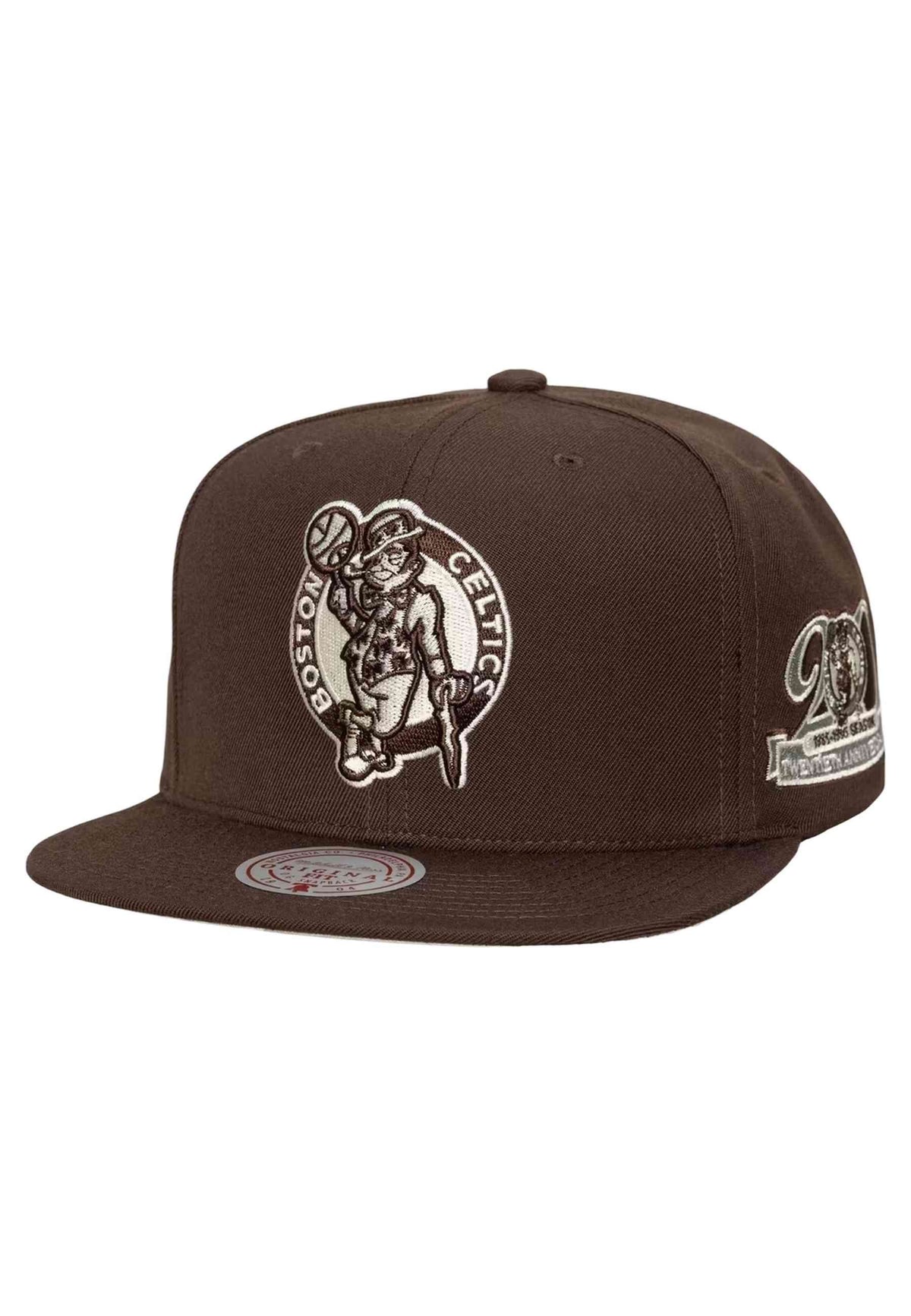 GORRA MITCHELL & NESS MARRON BOSTON CELTICS BROWN & CREAM SNAPBACK