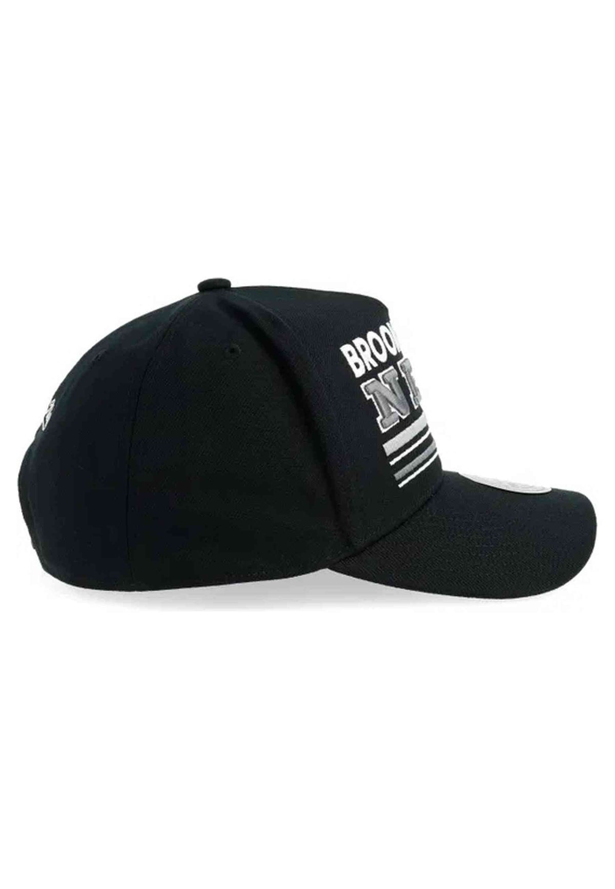 GORRA MITCHELL & NESS NEGRA BROOKLIN NETS TRIPLE CHECK PRO SNAPBACK