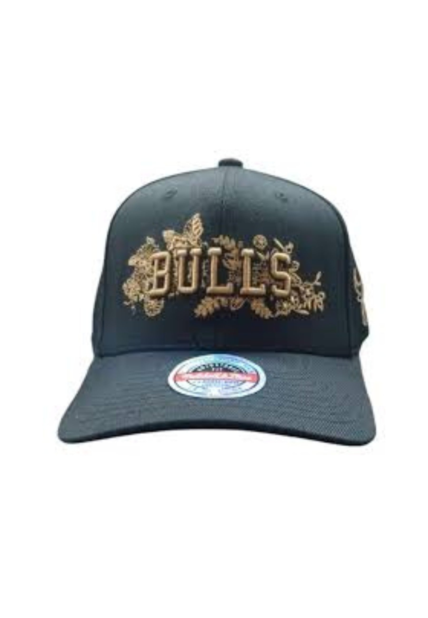 GORRA MITCHELL & NESS NEGRA BULLS FLOWERS ICON SNAPBACK