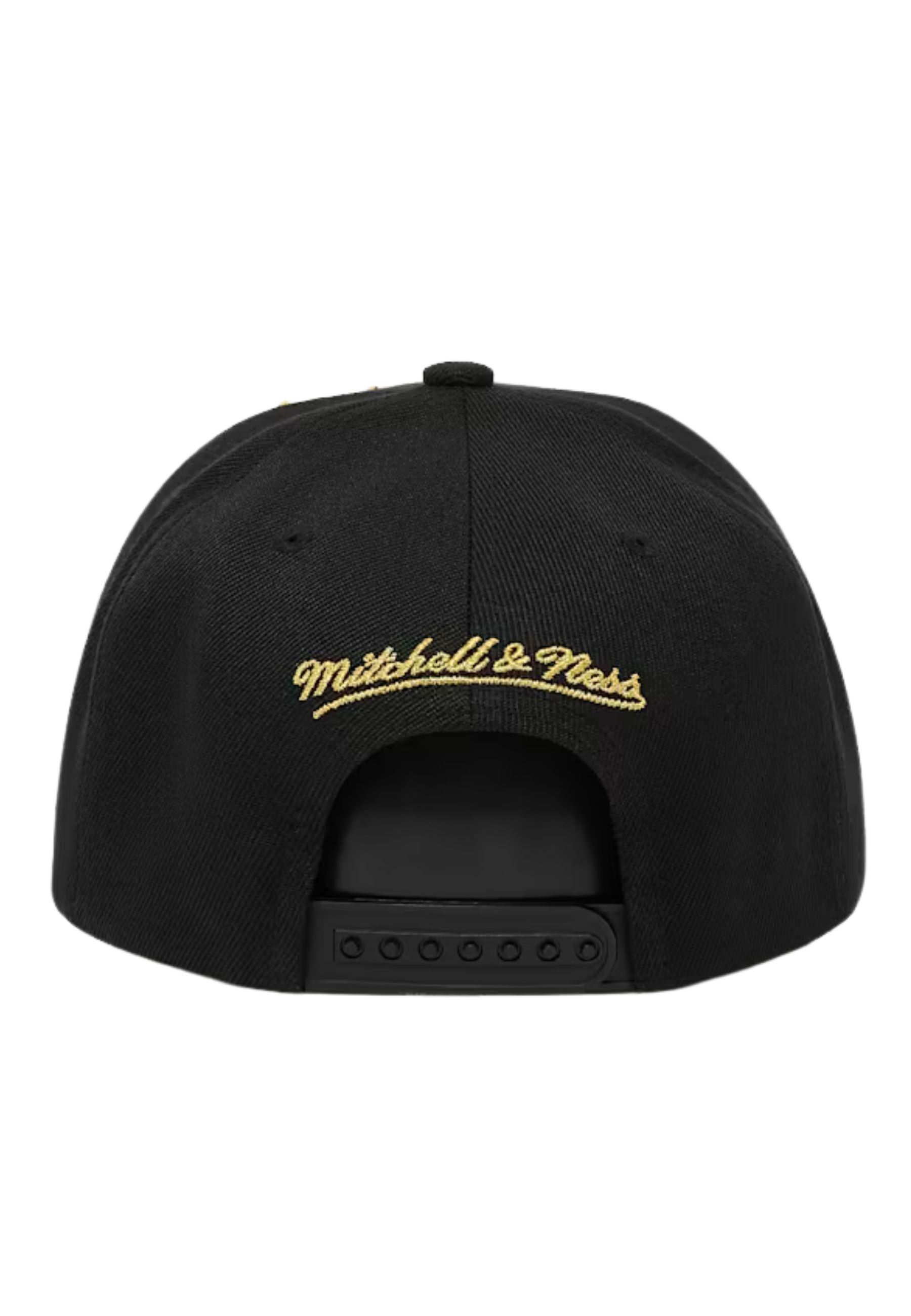 GORRA MITCHELL & NESS NEGRA BULLS PINED GOLD PRO