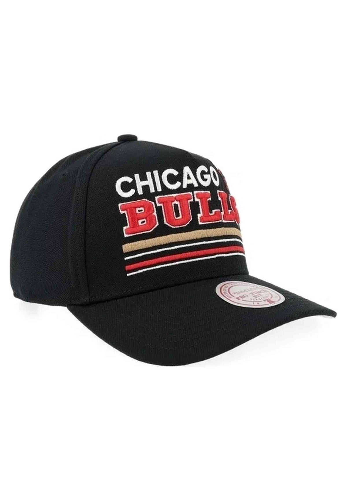 GORRA MITCHELL & NESS NEGRA CHICAGO BULLS TRIPLE CHECK PRO SNAPBACK