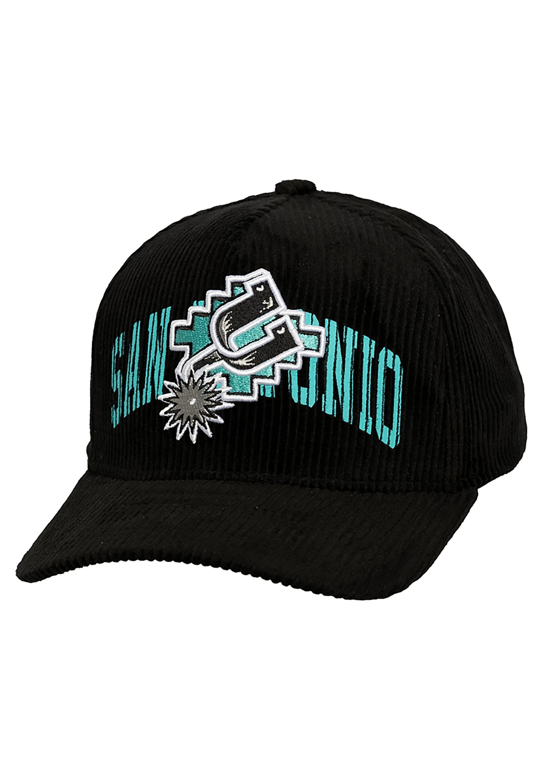 GORRA MITCHELL & NESS NEGRA SAN ANTONIO SPURS ARCH STAMP CORD SNAPBACK