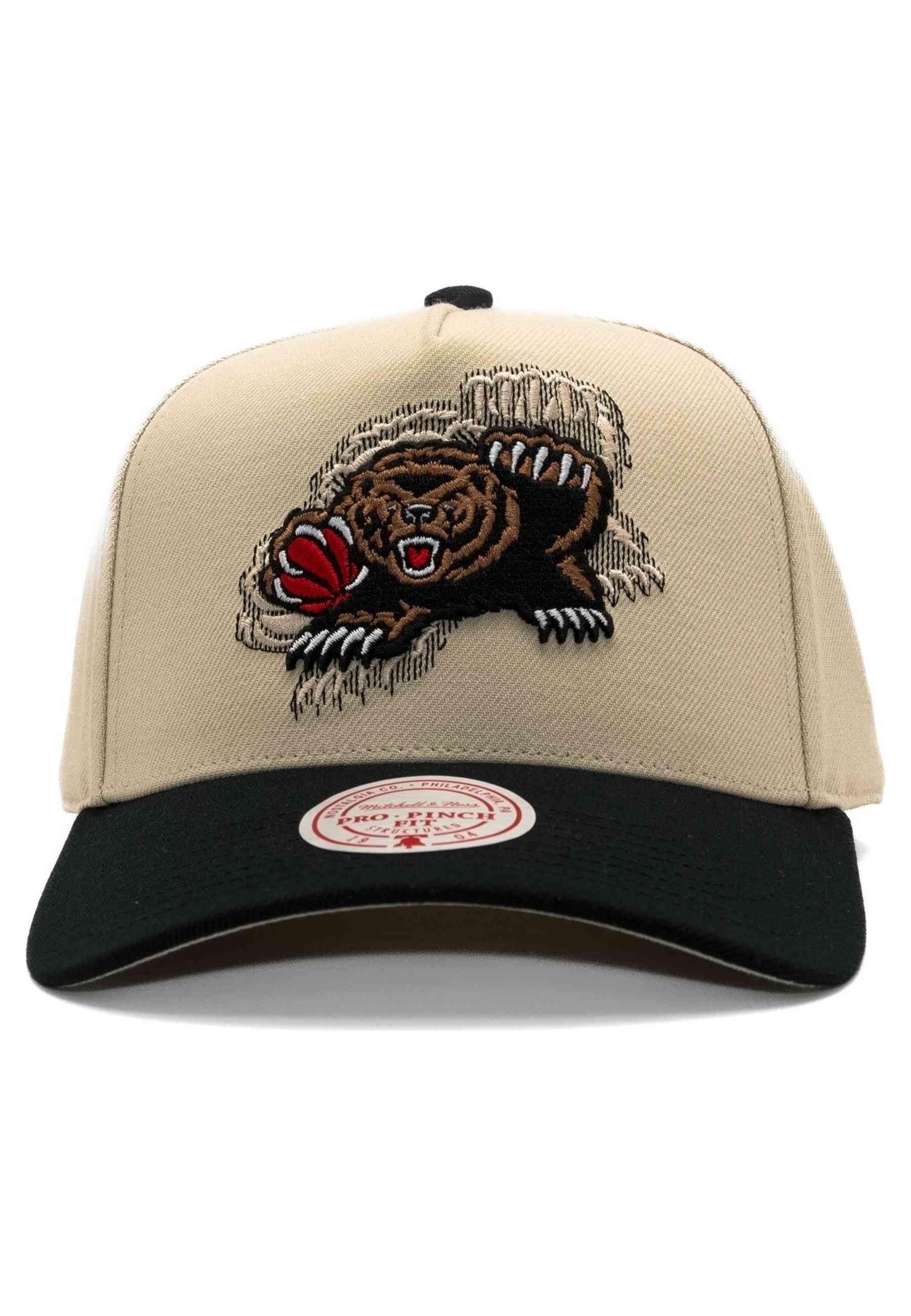 GORRA MITCHELL & NESS OFF WHITE VANCOUVER GRIZZLIES HWC TILTED PRO SNAPBACK