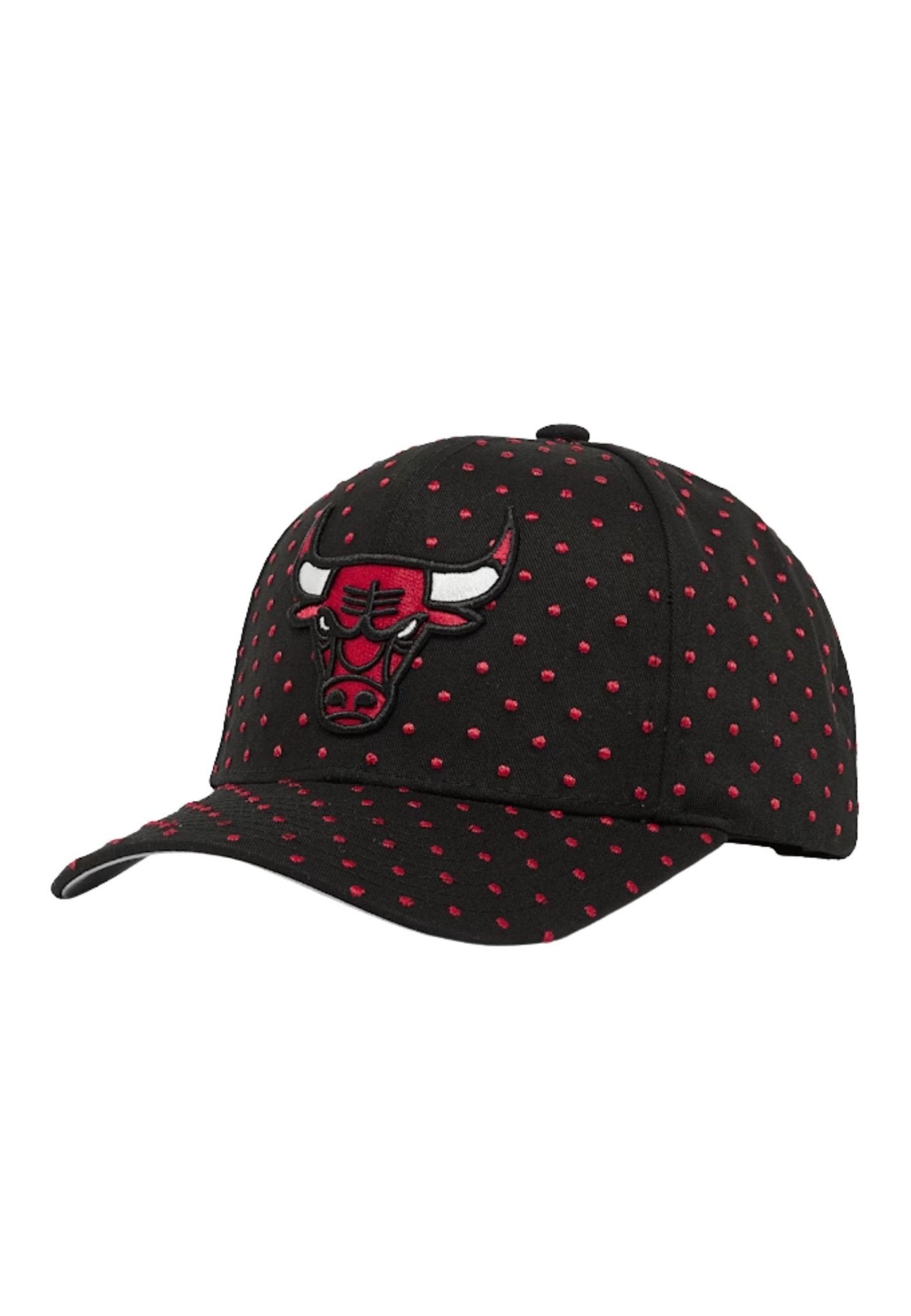 GORRA MITCHELL & NESS NEGRA BULLS DOTTED POLKA PRO CROWN SNAPBACK - AREA ZERO