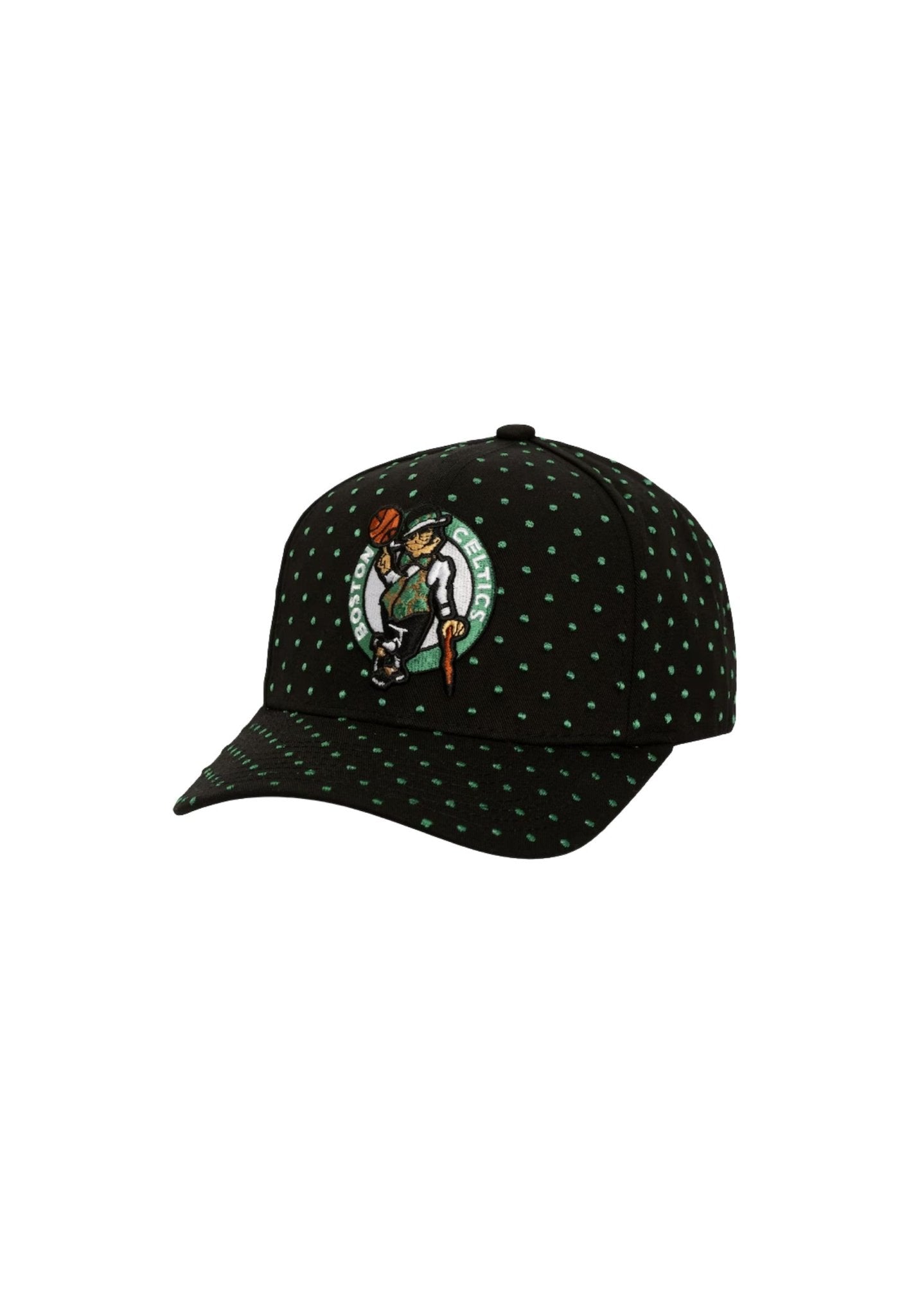 GORRA MITCHELL & NESS NEGRA CELTICS POLKA DOTTED PRO CROWN SNAPBACK - AREA ZERO
