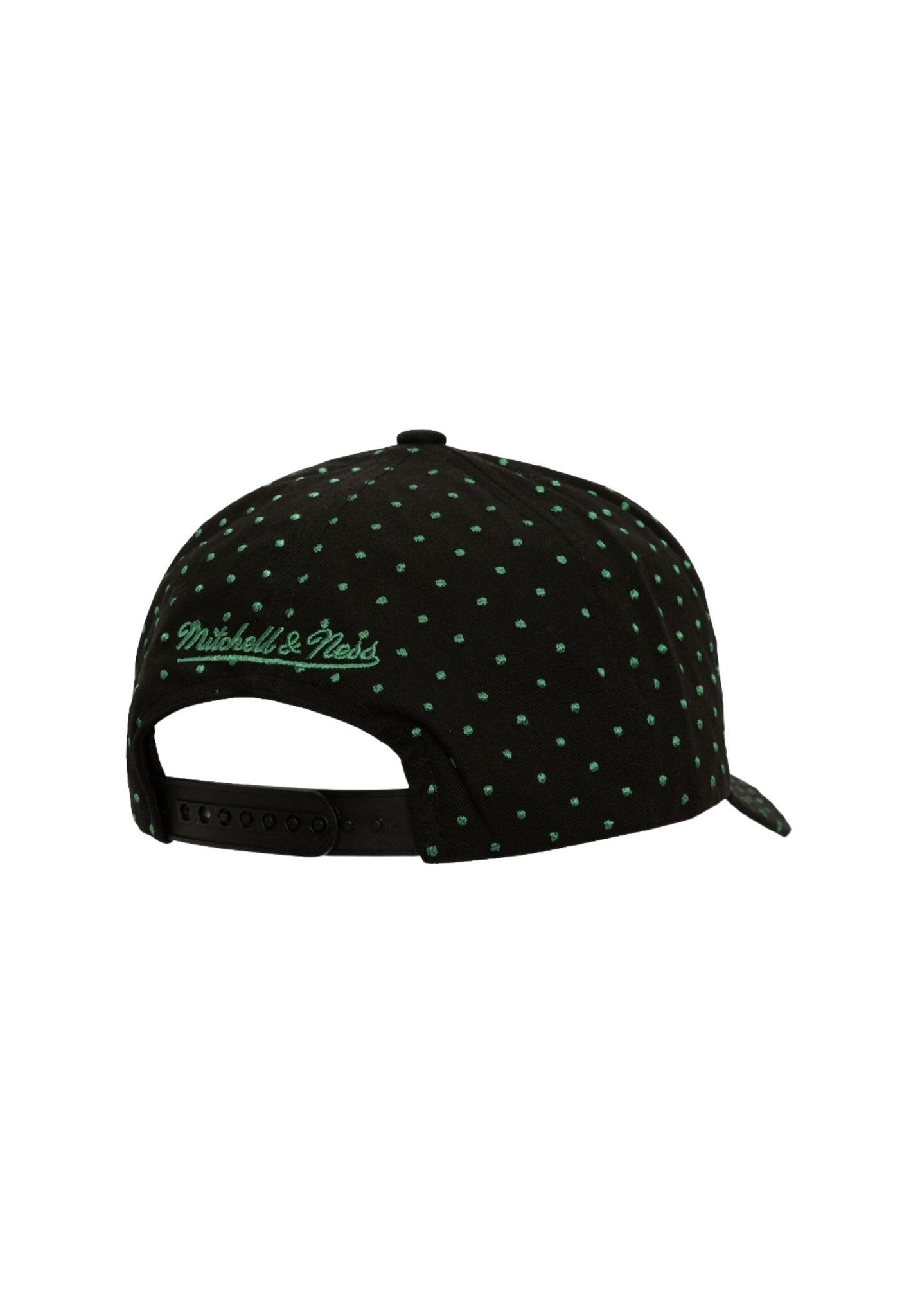 GORRA MITCHELL & NESS NEGRA CELTICS POLKA DOTTED PRO CROWN SNAPBACK - AREA ZERO