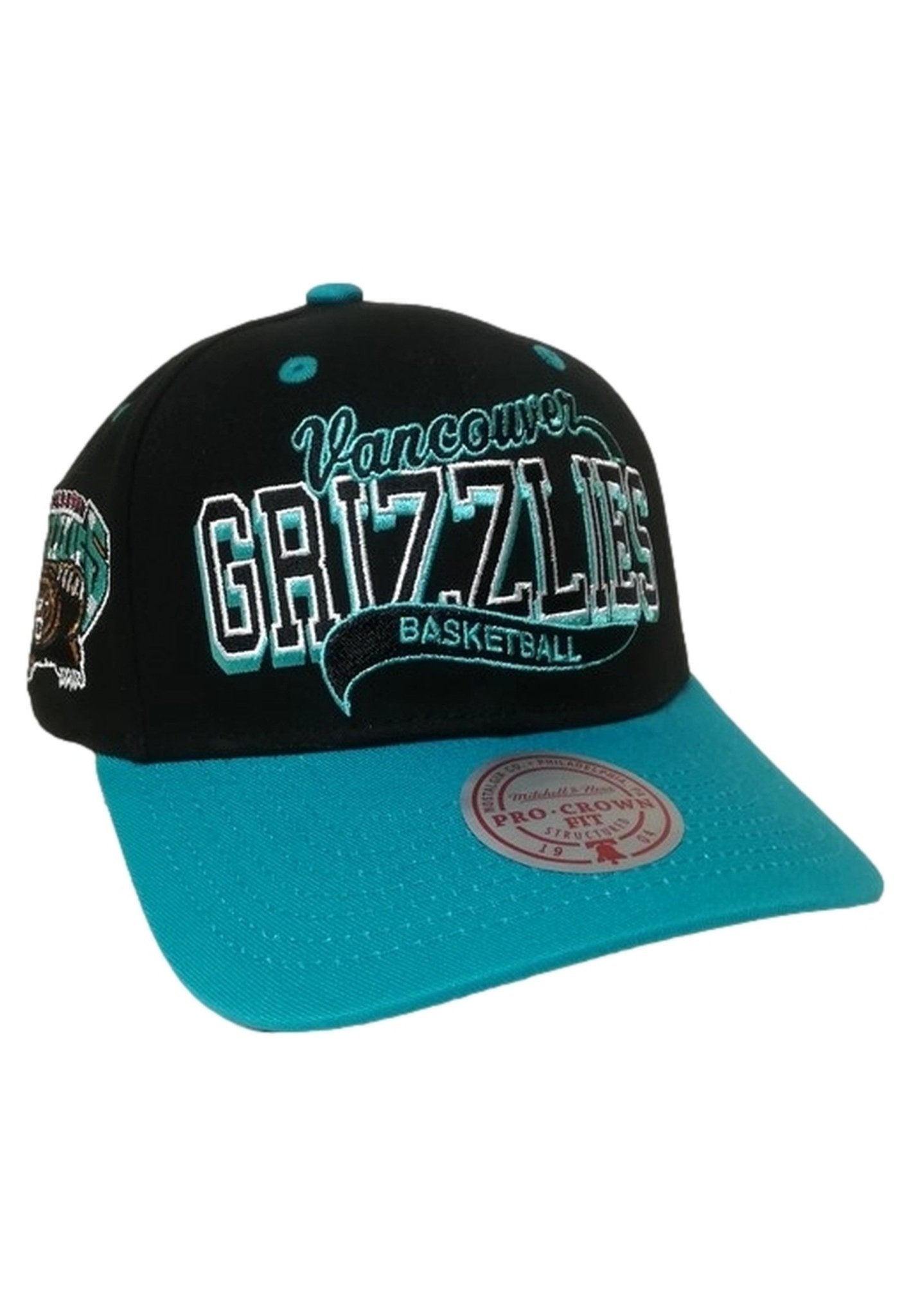 GORRA MITCHELL & NESS NEGRA GRIZZLEES BLOCKSWEEP FLAT CAP - AREA ZERO