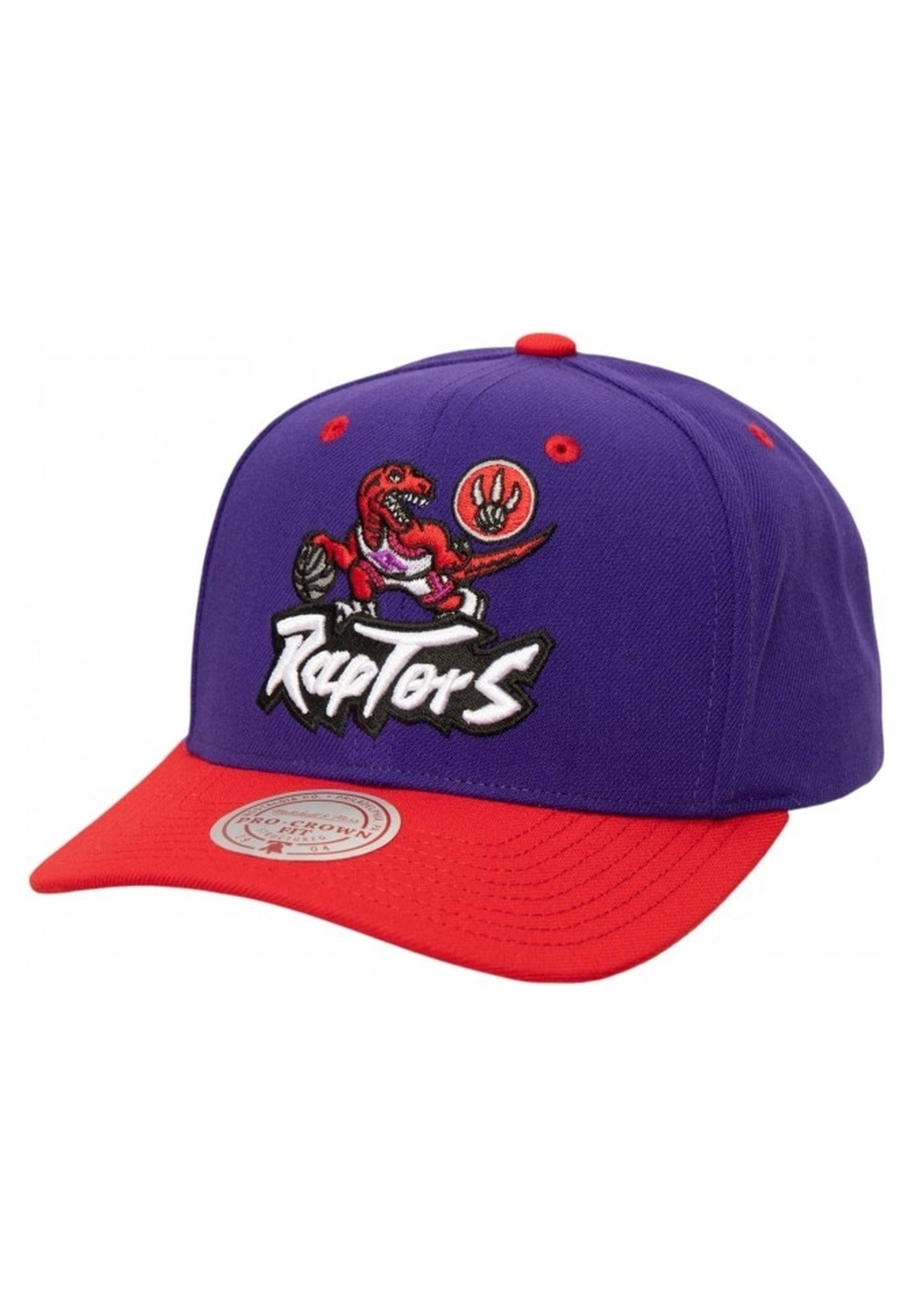 GORRA MITCHELL & NESS MORADA RAPTORS ALL IN 2.0 PRO SNAPBACK