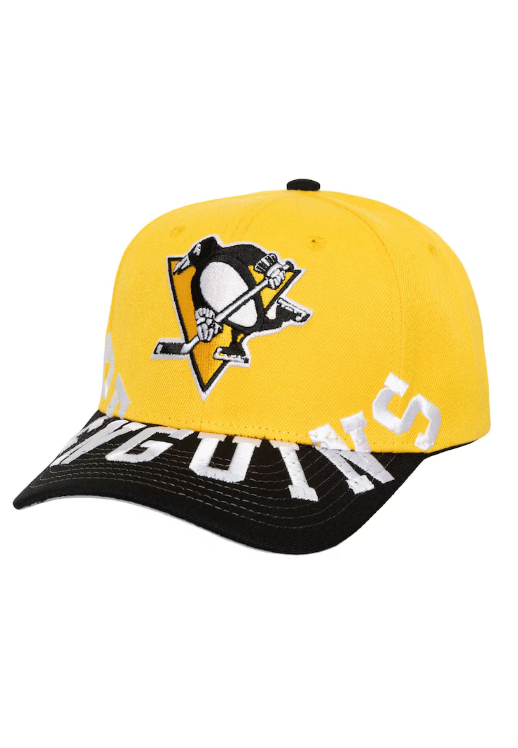 GORRA MITCHELL &NESS AMARILLA PITTSBURG PENGUINS UNDERARCH PRO SNAPBACK