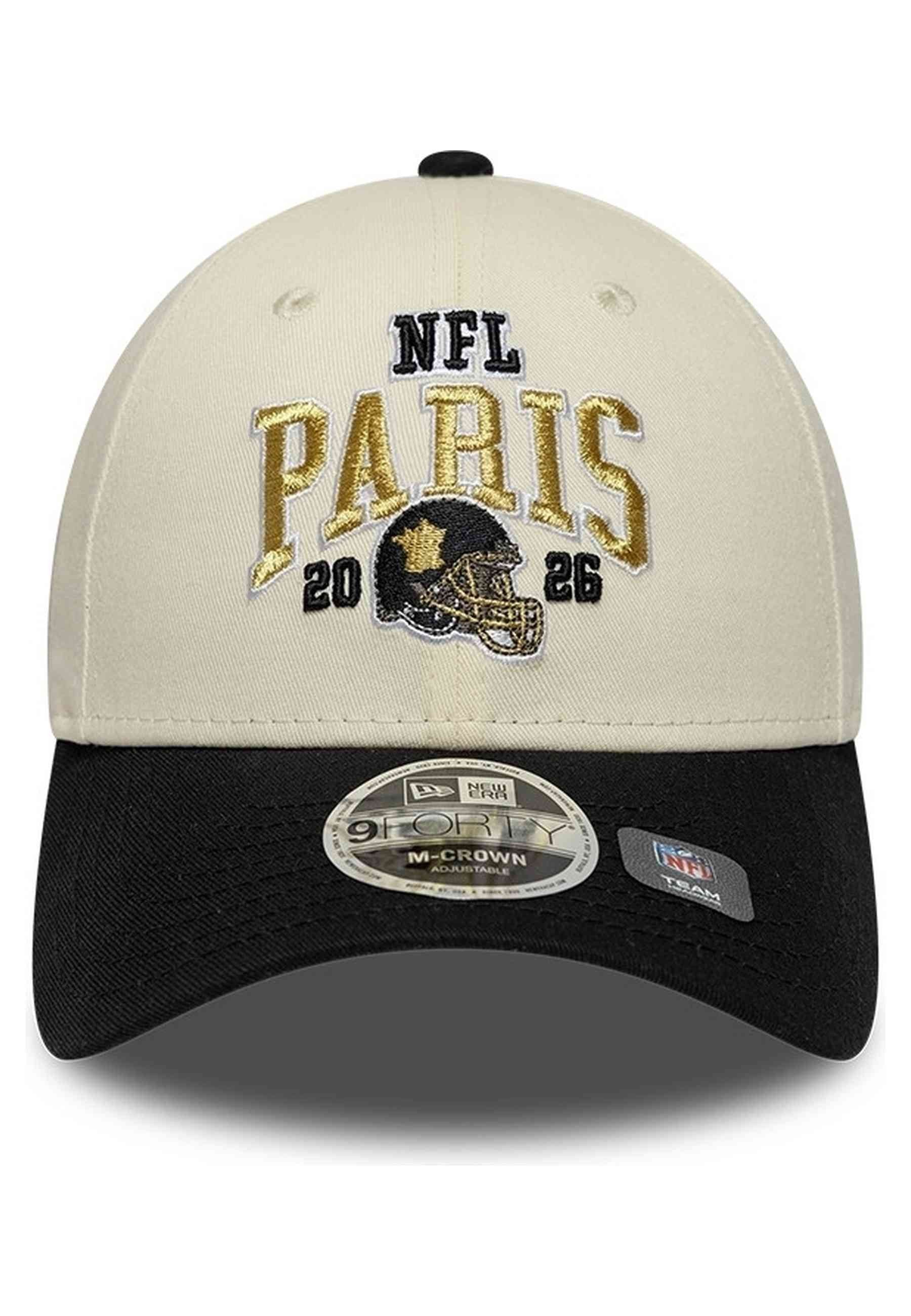 GORRA NEW ERA 9FORTY M-CROWN NEW ORLEAN SAINTS NFL PARIS GAMES BEIGE