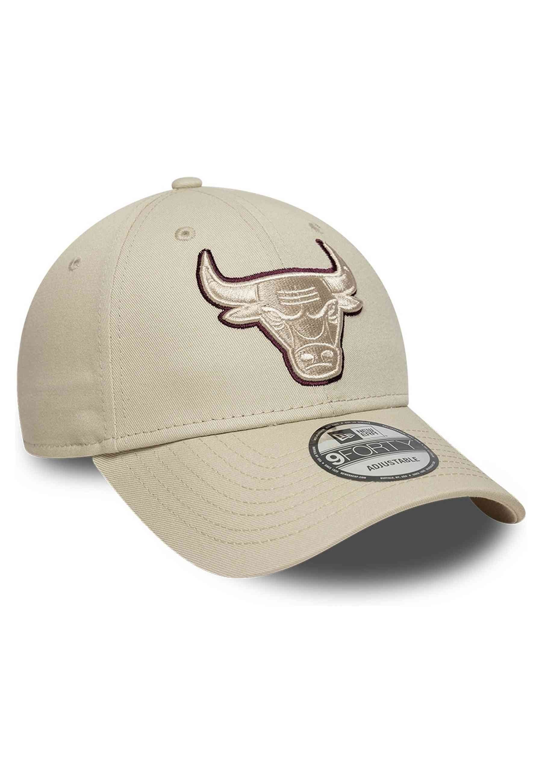 GORRA NEW ERA BEIGE BULLS TEAM OUTLINE 9FORTY CHIBUL