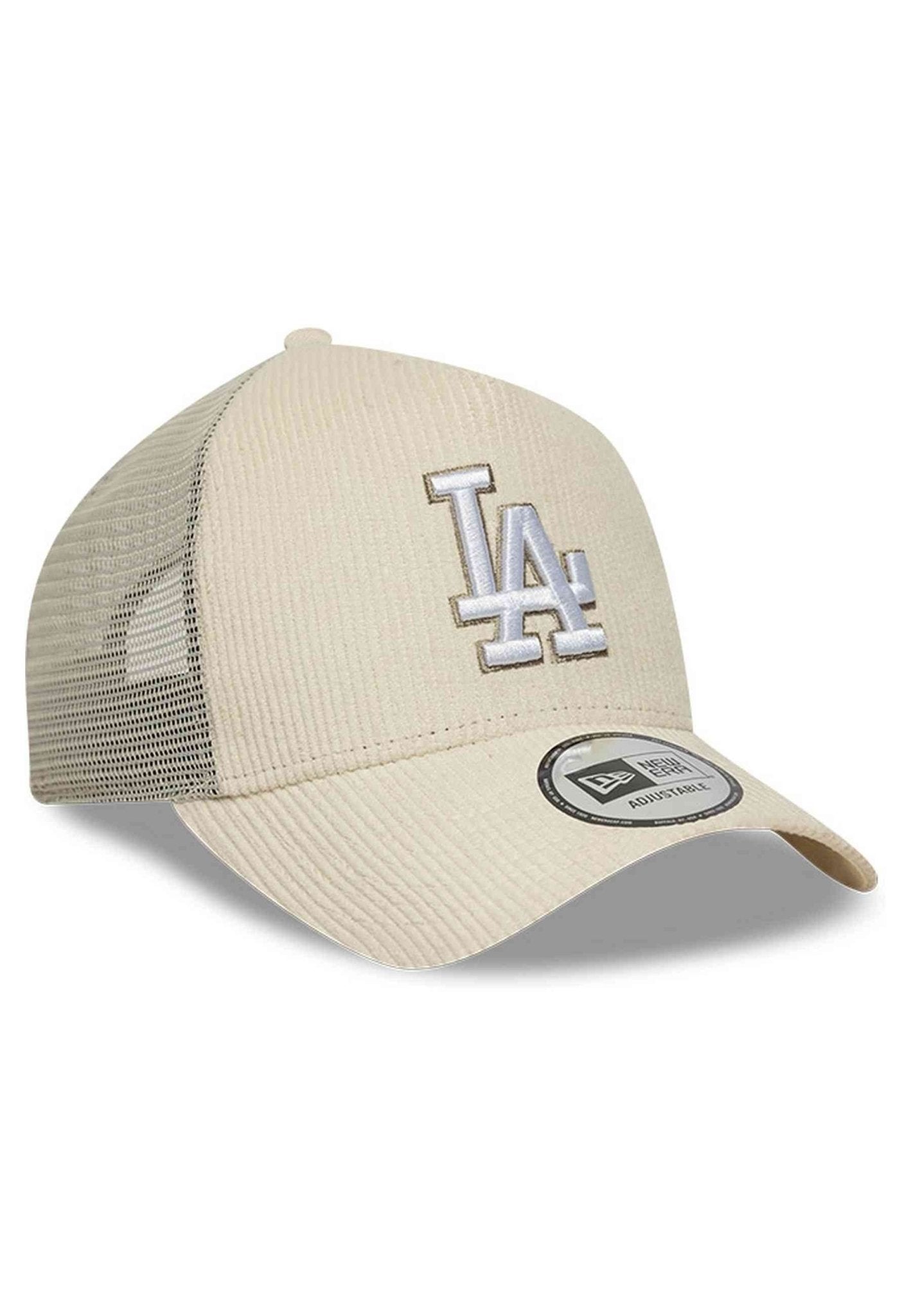 GORRA NEW ERA BEIGE DODGERS CORD TRUCKER LOSDOD - AREA ZERO