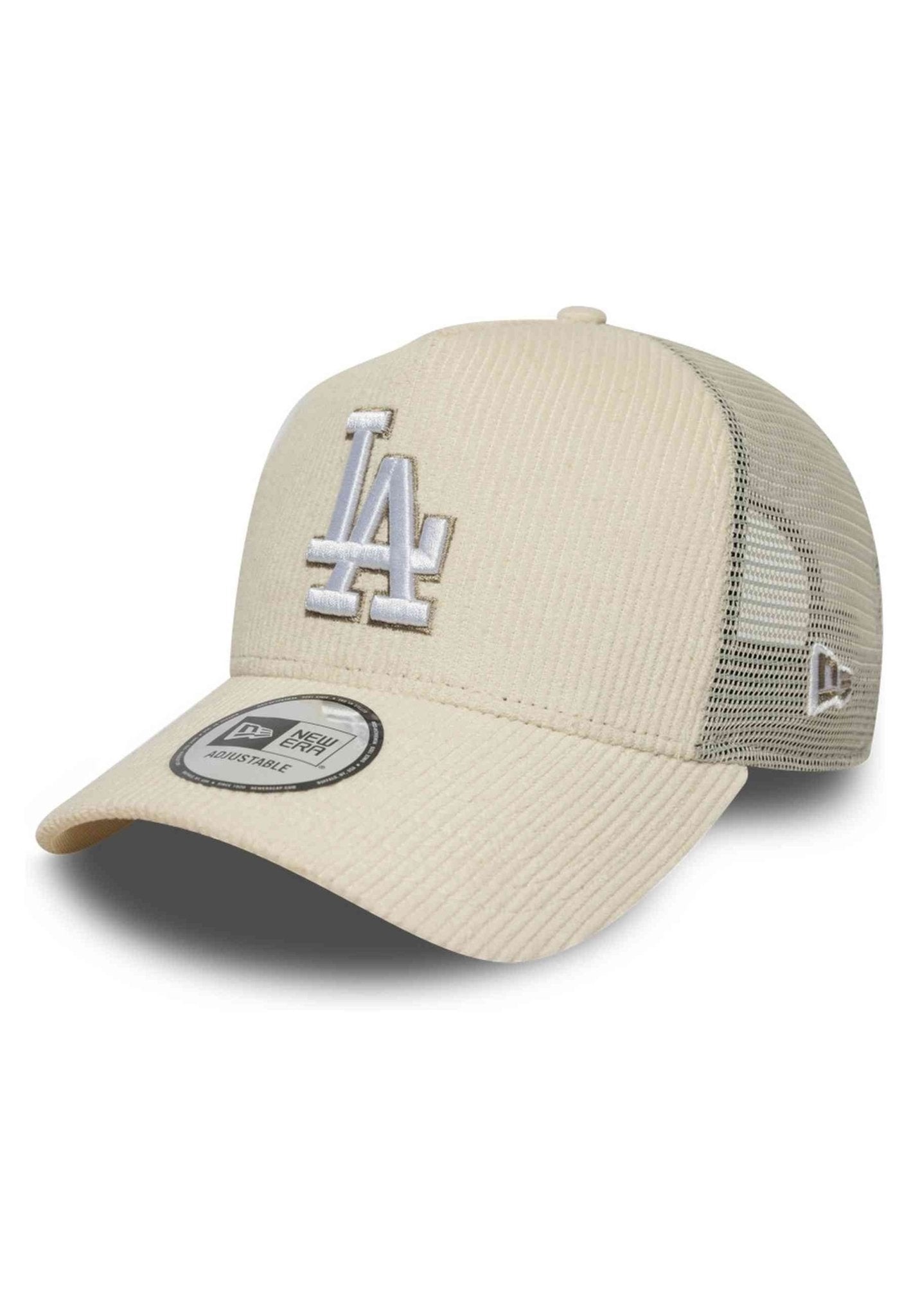 GORRA NEW ERA BEIGE DODGERS CORD TRUCKER LOSDOD - AREA ZERO