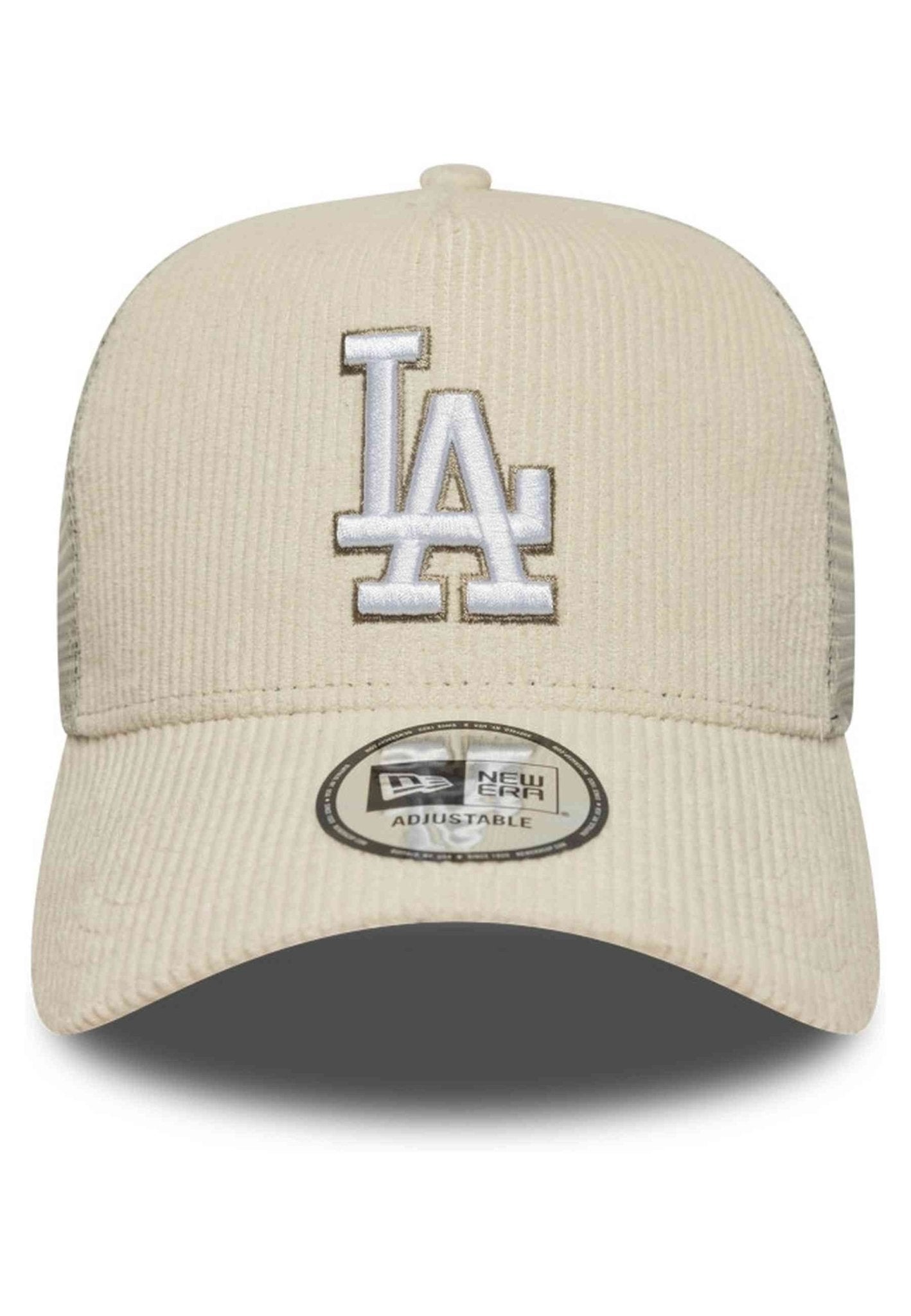 GORRA NEW ERA BEIGE DODGERS CORD TRUCKER LOSDOD - AREA ZERO
