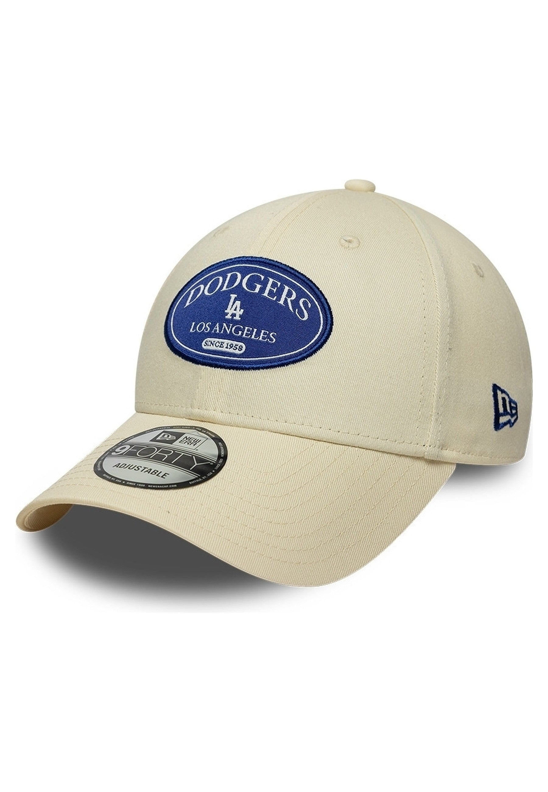 GORRA NEW ERA BEIGE DODGERS D RING PATCH LOSDOD
