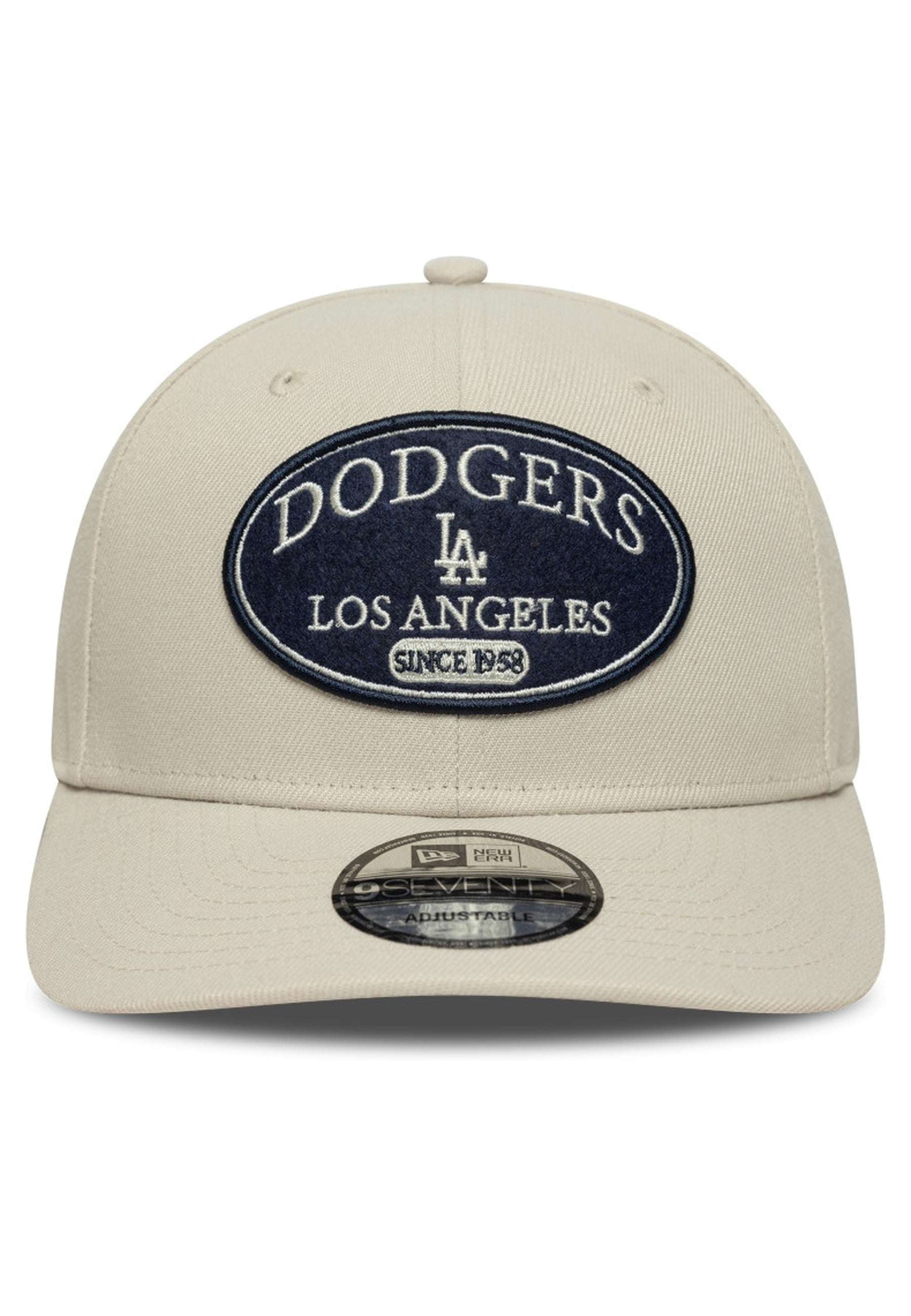 GORRA NEW ERA BEIGE DODGERS MLB PATCH 9SEVENTY SS LOSDOD