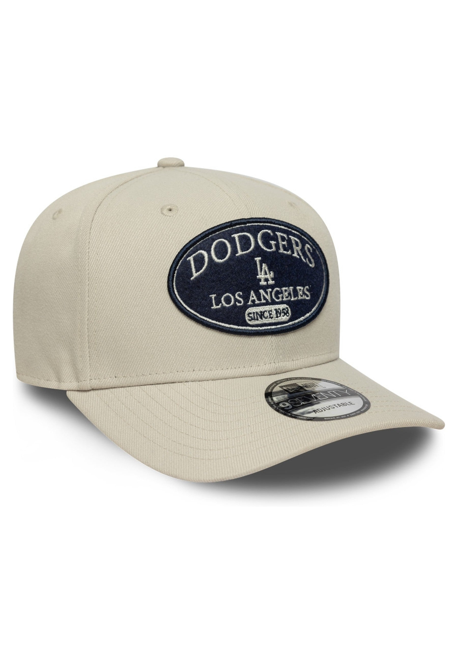 GORRA NEW ERA BEIGE DODGERS MLB PATCH 9SEVENTY SS LOSDOD