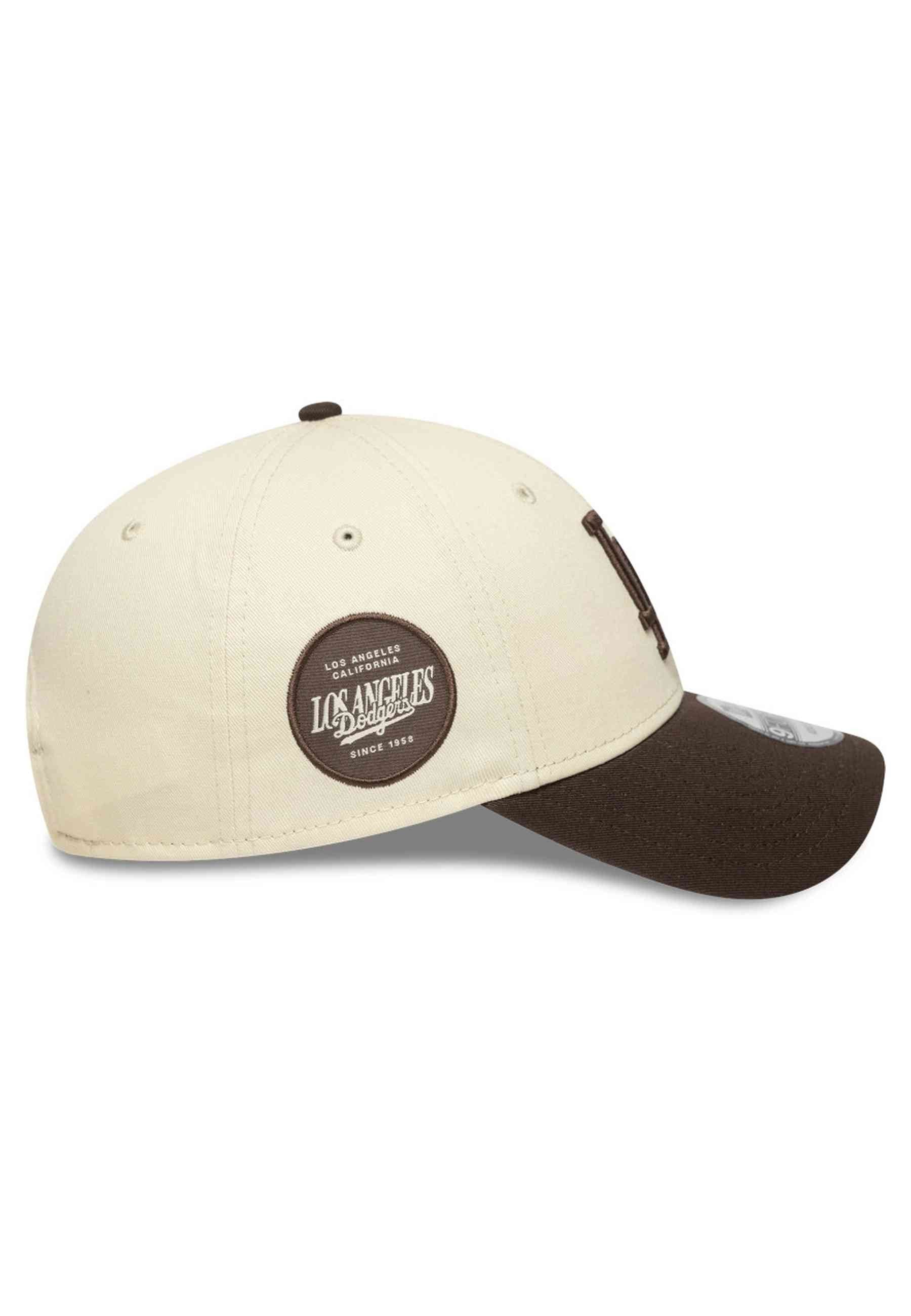 GORRA NEW ERA BEIGE DODGERS SIDE PATCH 9FORTY LOSDOD