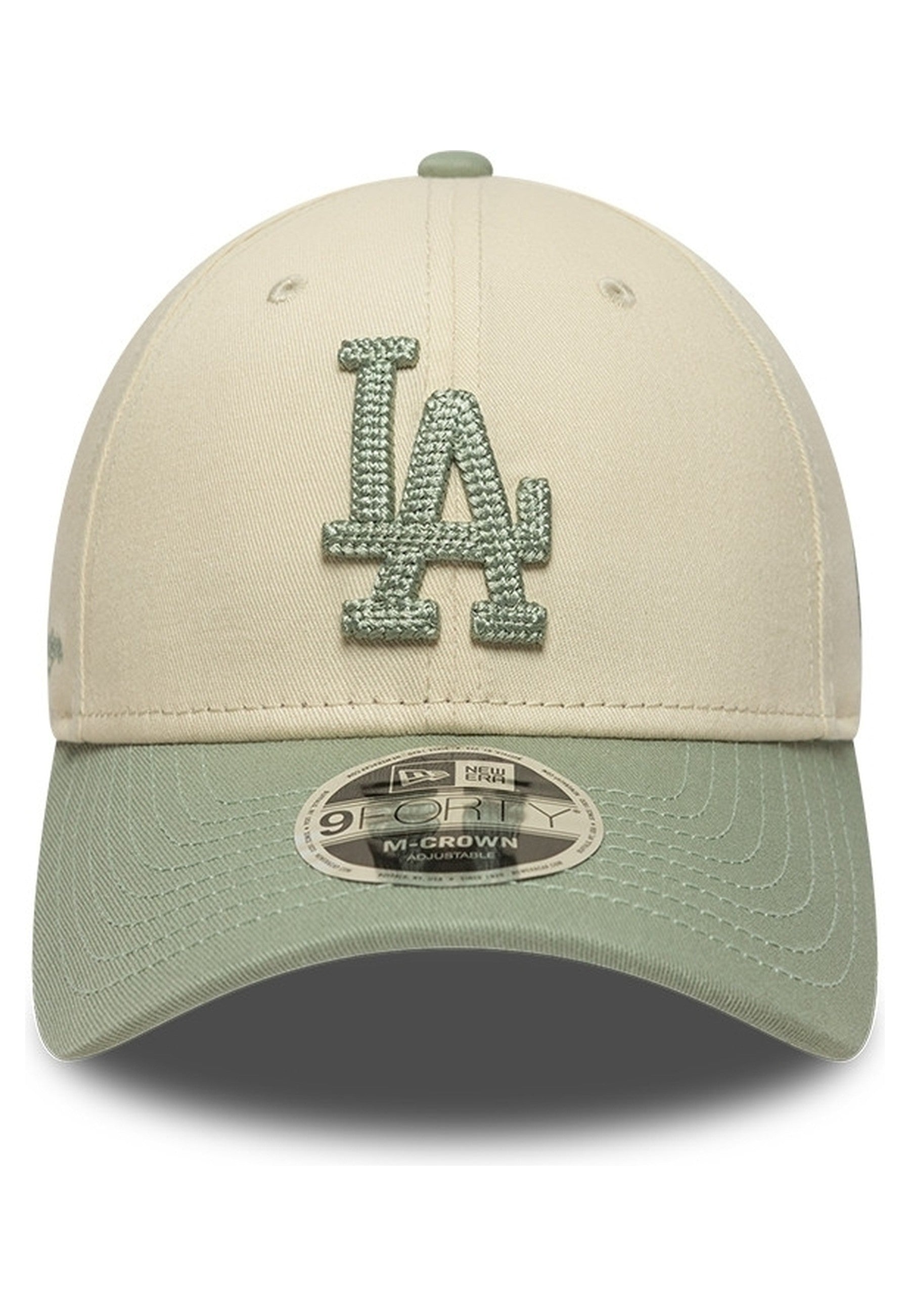 GORRA NEW ERA BEIGE DODGERS SIDE SCRIPT 9FORTY MCROWN LOSDOD