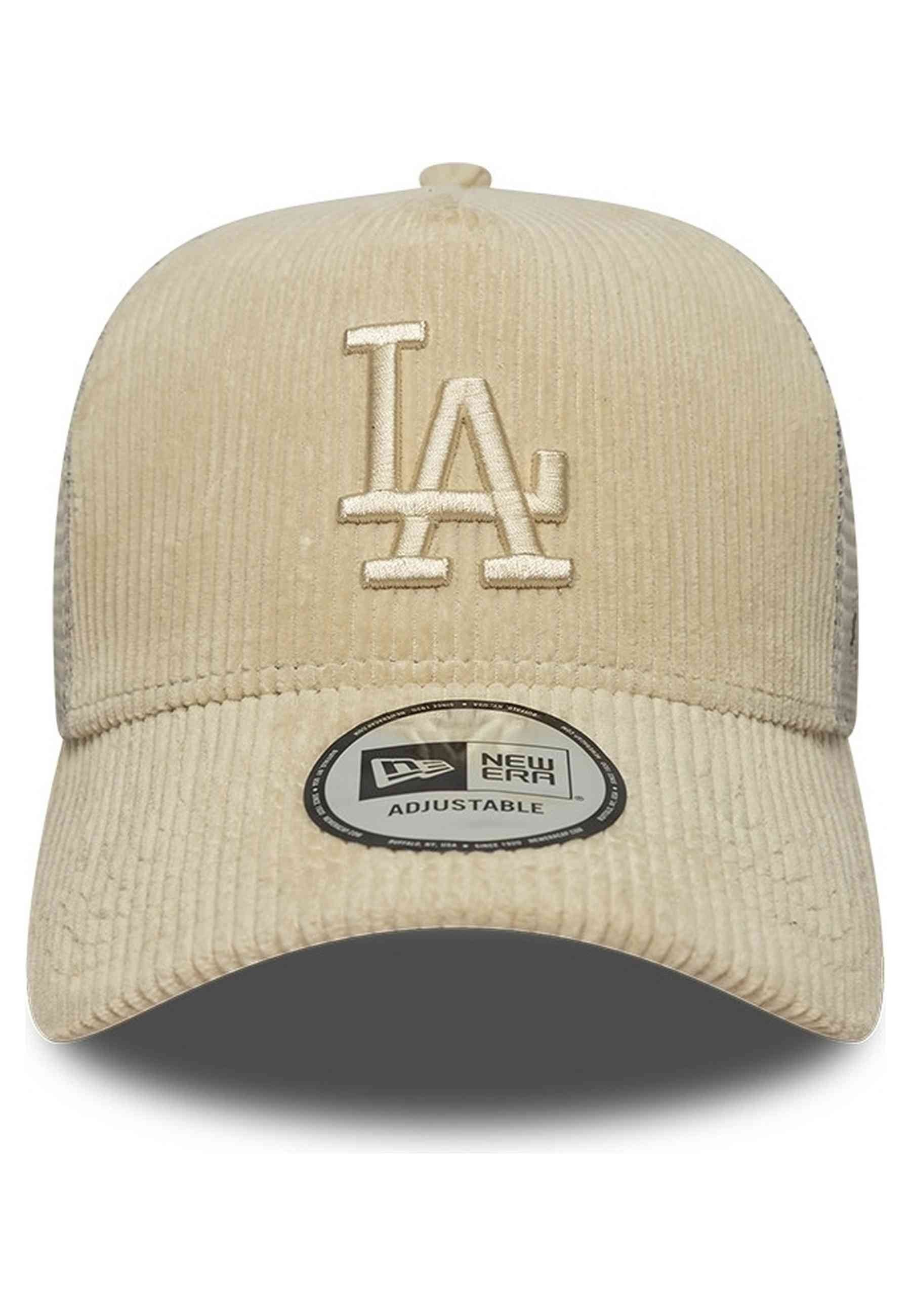 GORRA NEW ERA BEIGE DODGERS TONAL CORD TRUCKER LOSDOD