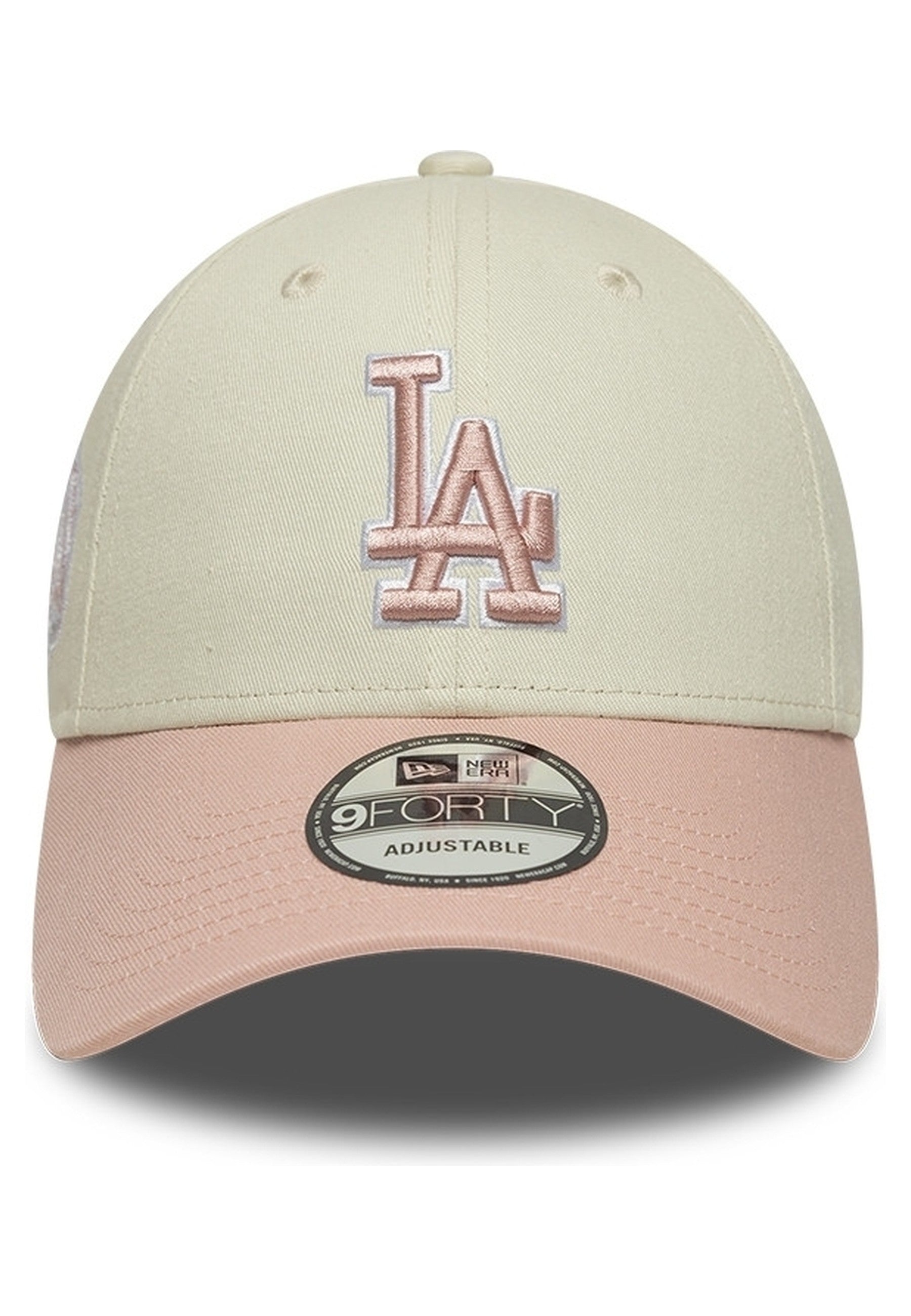 GORRA NEW ERA BEIGE DODGERS WS PATCH 9FORTY LOSDODCO