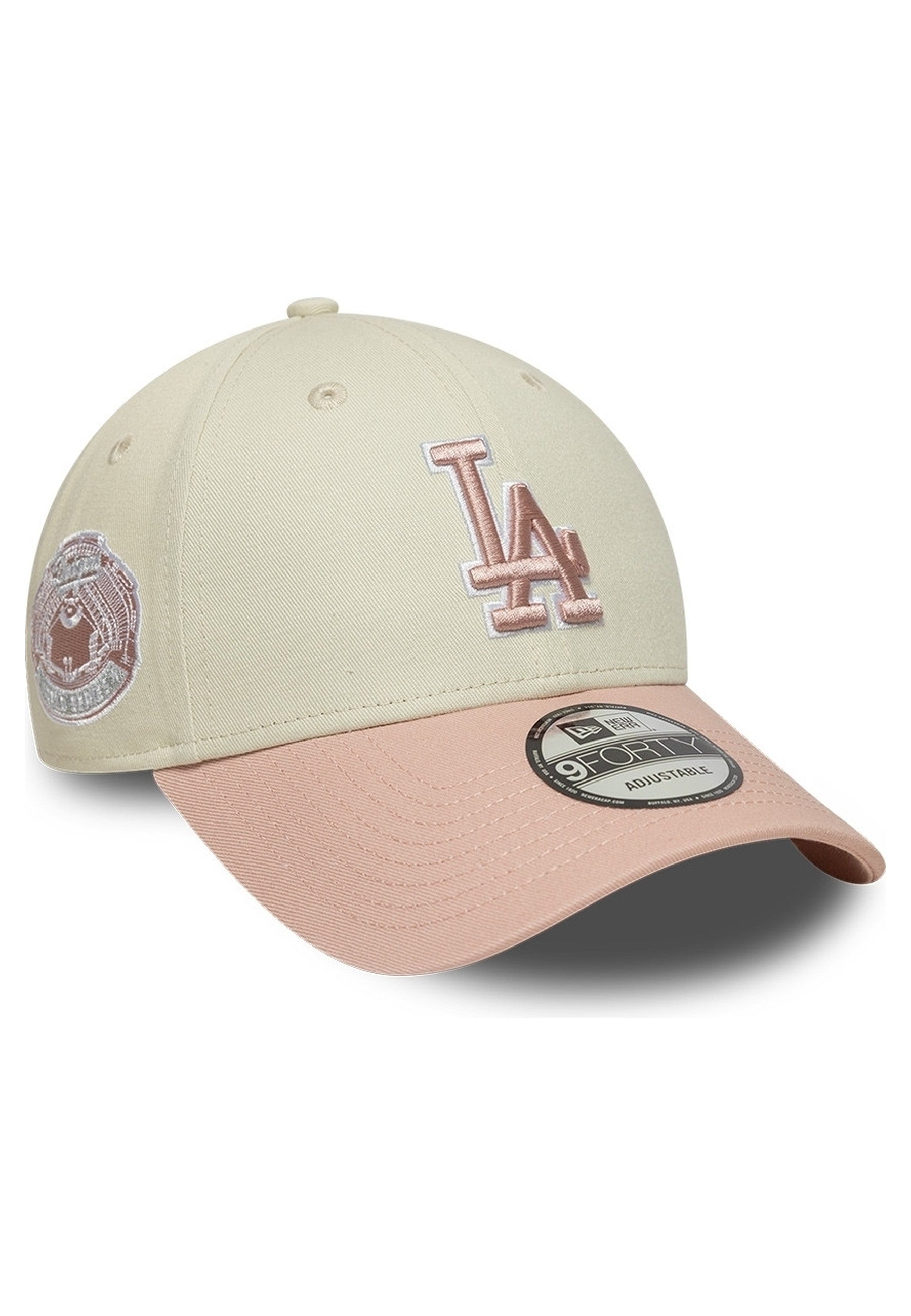 GORRA NEW ERA BEIGE DODGERS WS PATCH 9FORTY LOSDODCO