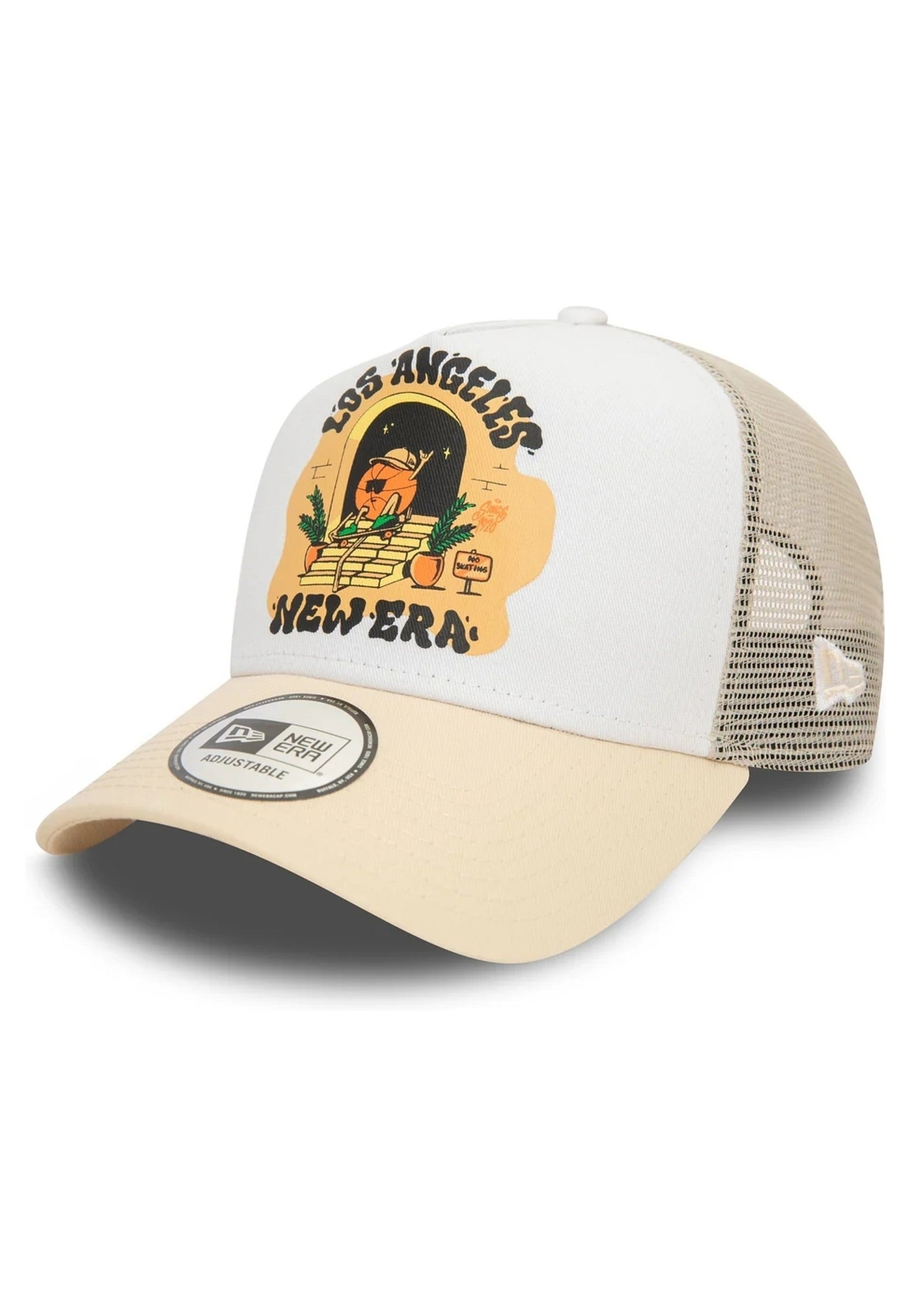 GORRA NEW ERA BEIGE LOS ANGELES GRAPHIC PRINT TRUCKER