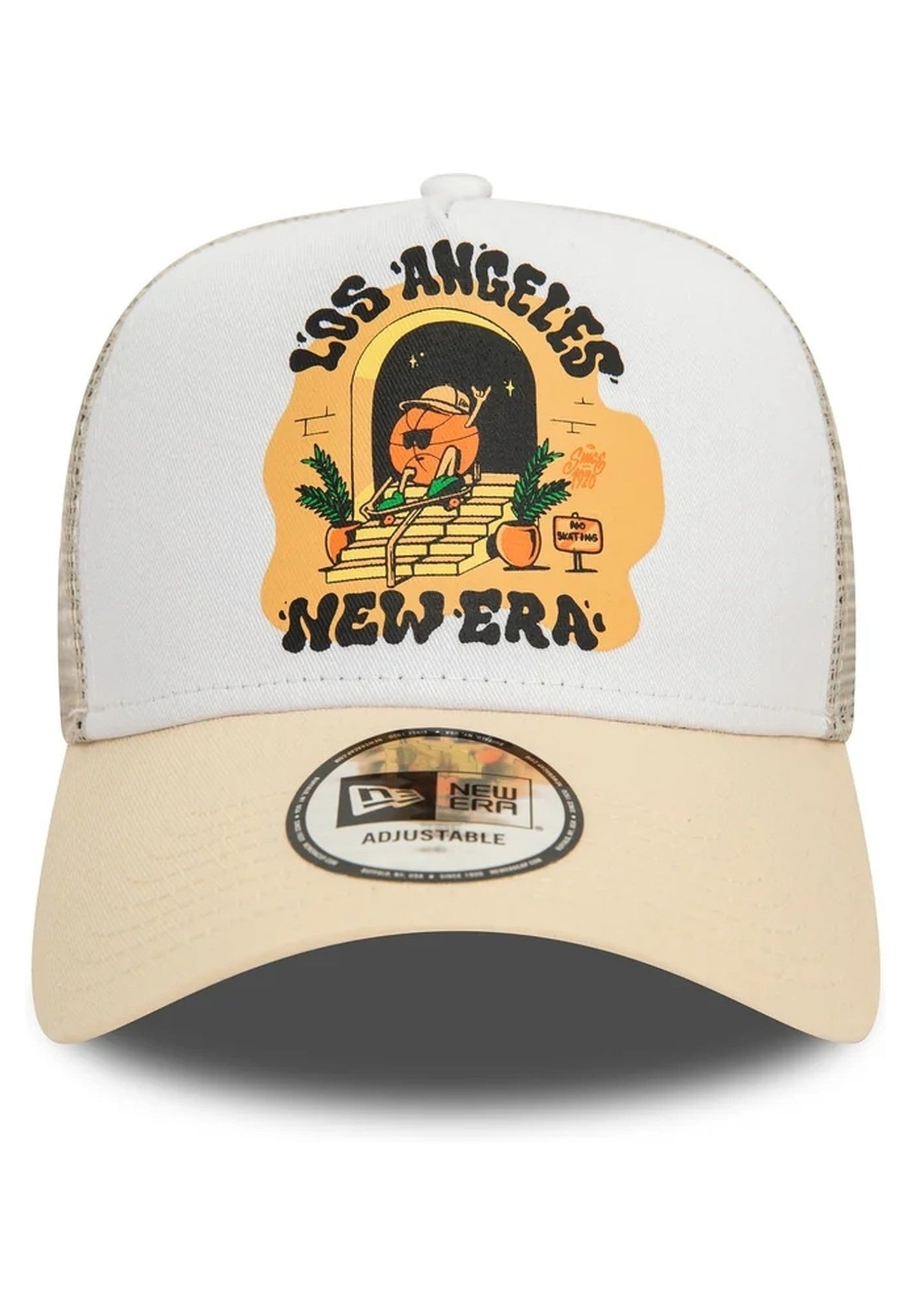 GORRA NEW ERA BEIGE LOS ANGELES GRAPHIC PRINT TRUCKER