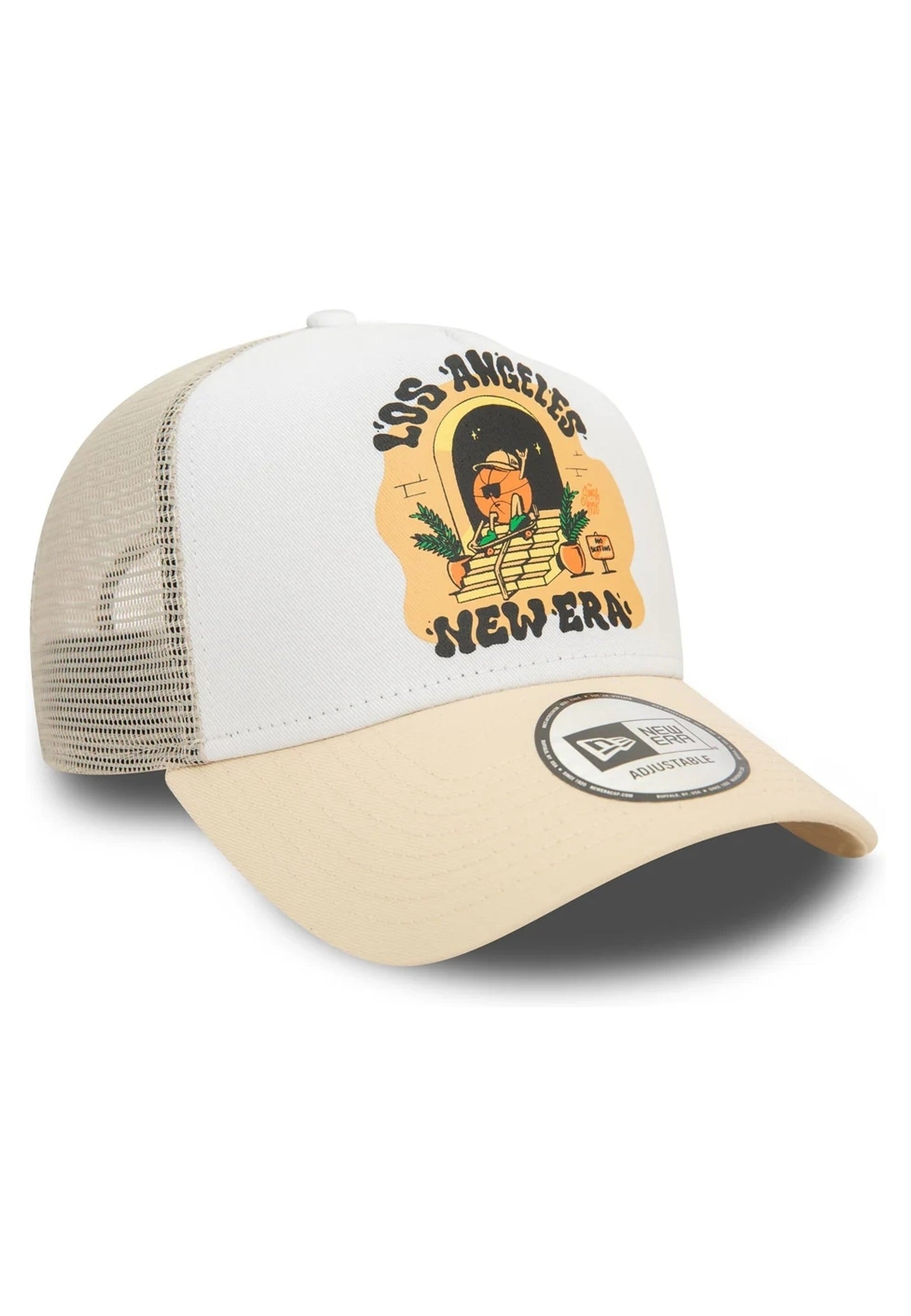 GORRA NEW ERA BEIGE LOS ANGELES GRAPHIC PRINT TRUCKER