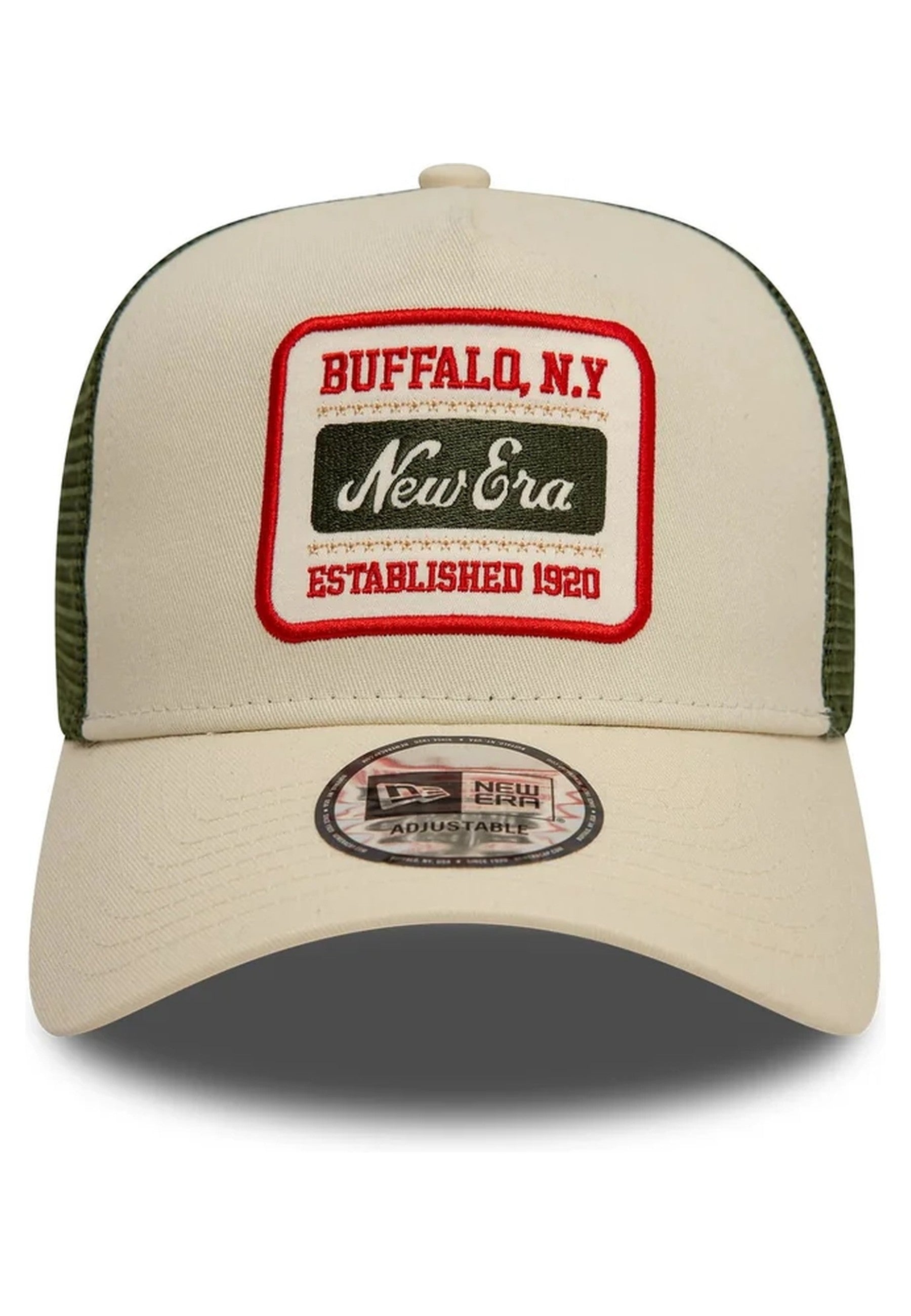 GORRA NEW ERA BEIGE NE PATCH TRUCKER NEWERA