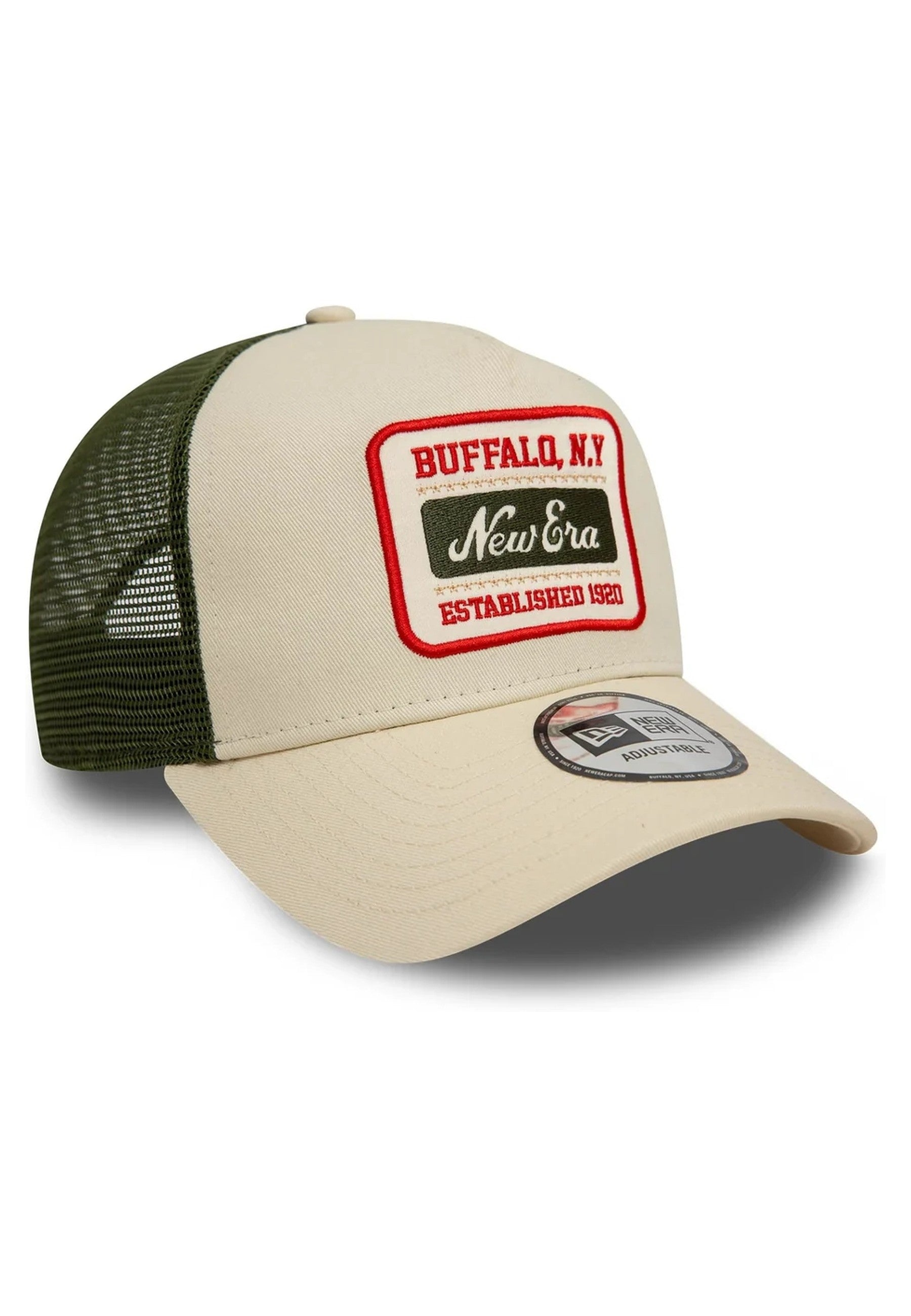 GORRA NEW ERA BEIGE NE PATCH TRUCKER NEWERA