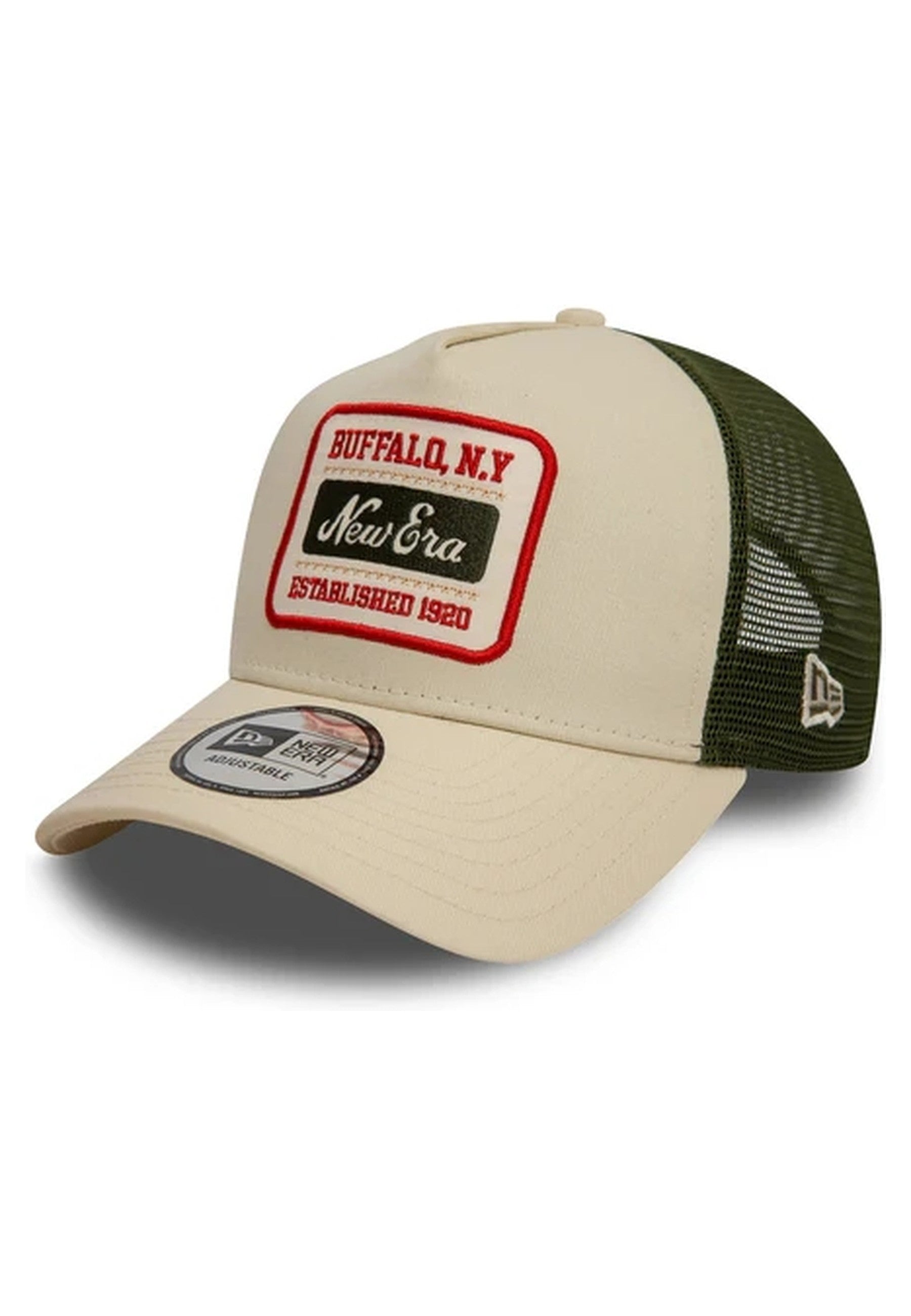 GORRA NEW ERA BEIGE NE PATCH TRUCKER NEWERA