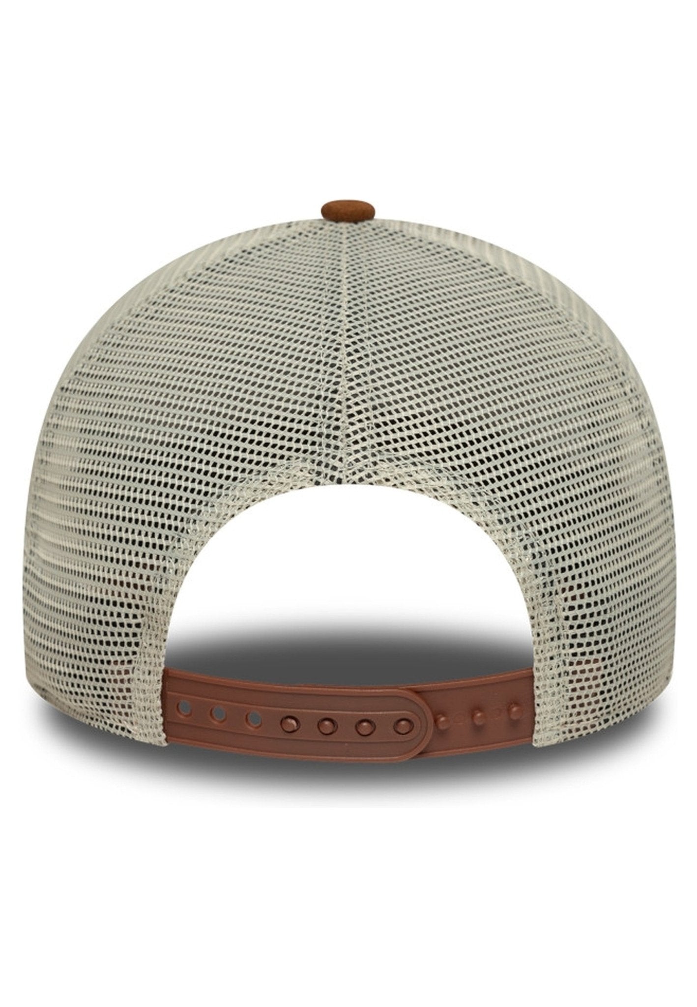 GORRA NEW ERA BEIGE OVAL PATCH SUEDE TRUCKER CAP - AREA ZERO