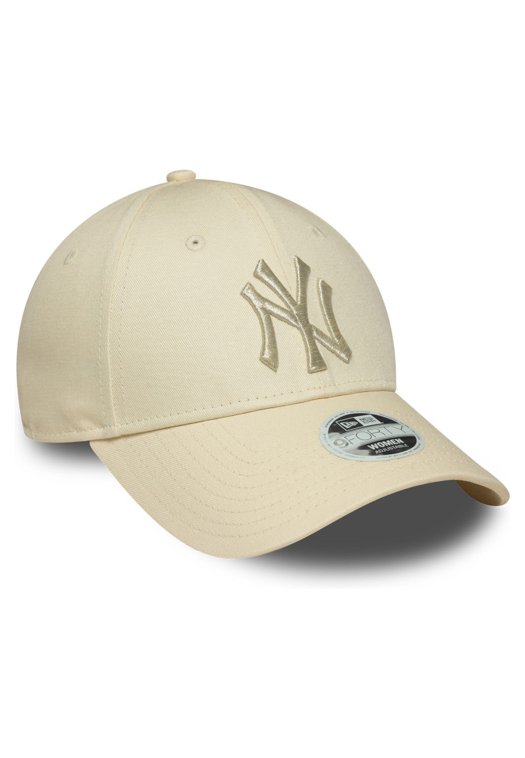 GORRA NEW ERA BEIGE YANKEES WMNS METALLIC LOGO 9FORTY
