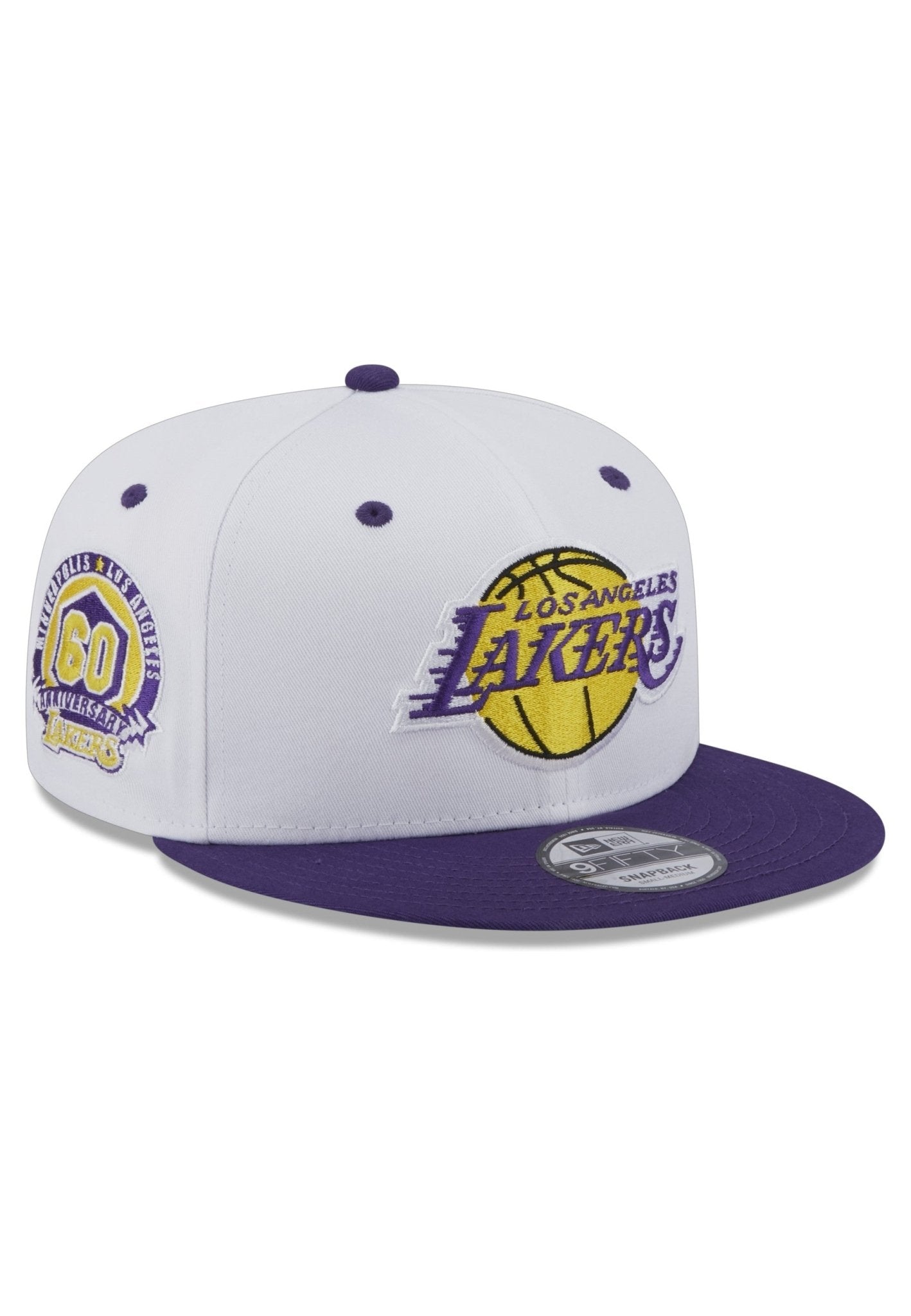 GORRA NEW ERA BLANCA LAKERS WHITE CROWN PATCH LOSLAK - AREA ZERO