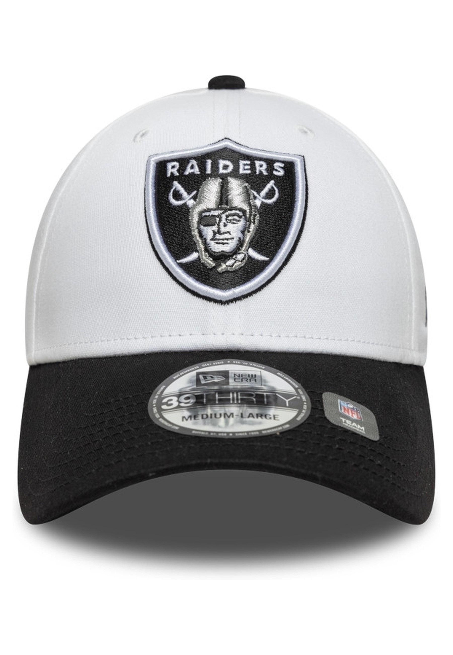 GORRA NEW ERA BLANCA RAIDERS NFL TEAM LOGO 39THIRTY LASRAI