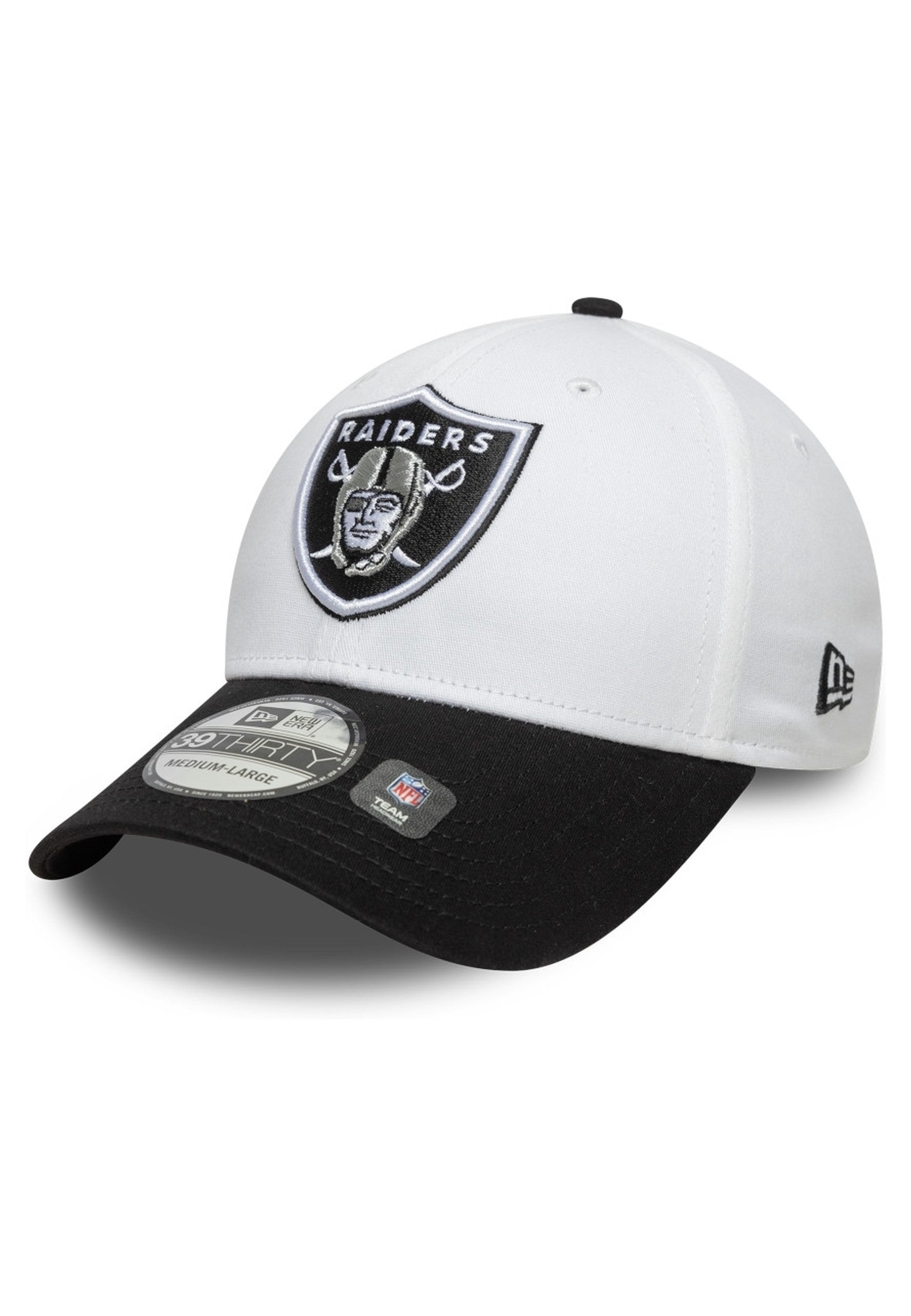 GORRA NEW ERA BLANCA RAIDERS NFL TEAM LOGO 39THIRTY LASRAI