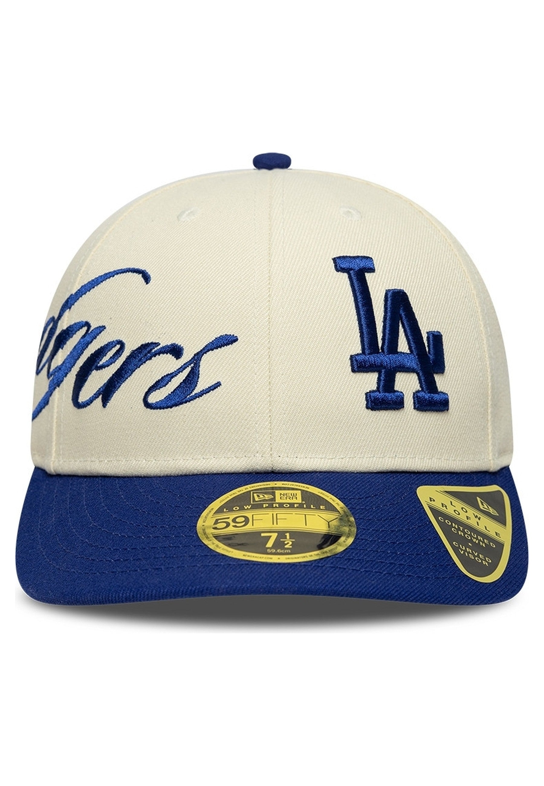GORRA NEW ERA CRUDA DODGERS MLB SIDE SCRIPT LP59FIFTY LOSDOD