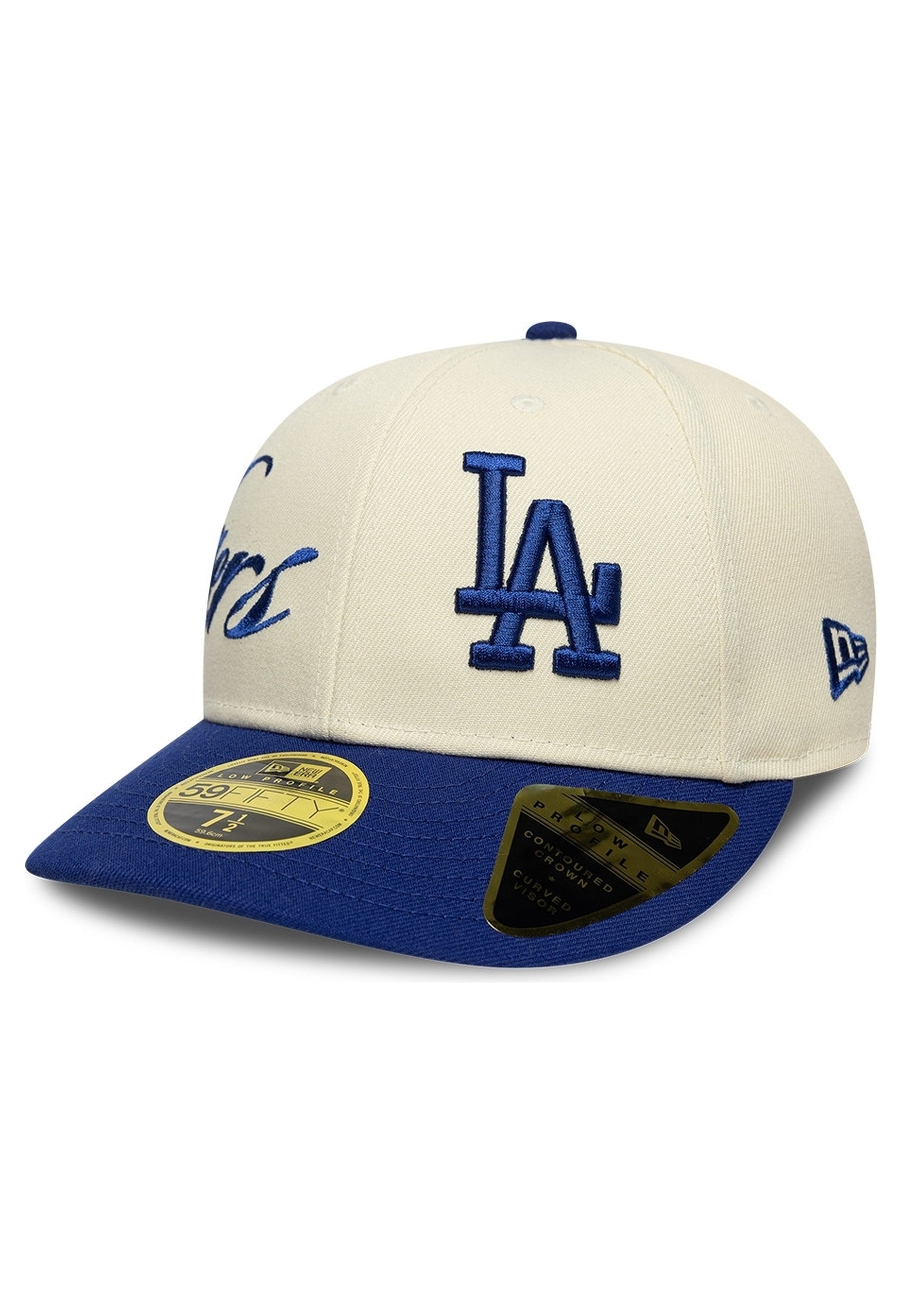 GORRA NEW ERA CRUDA DODGERS MLB SIDE SCRIPT LP59FIFTY LOSDOD