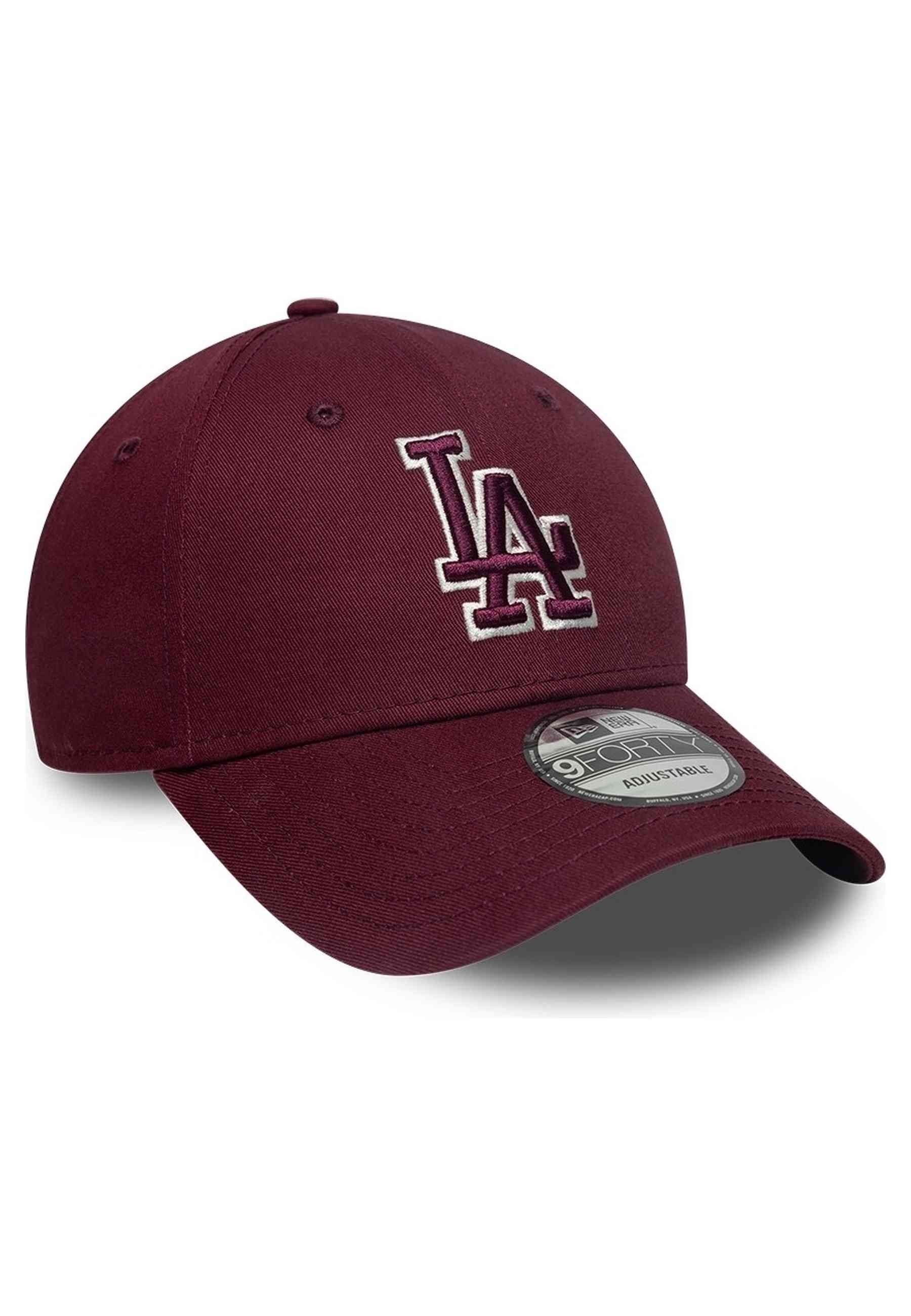 GORRA NEW ERA GRANATE DODGERS TEAM OUTLINE 9FORTY LOSDOD