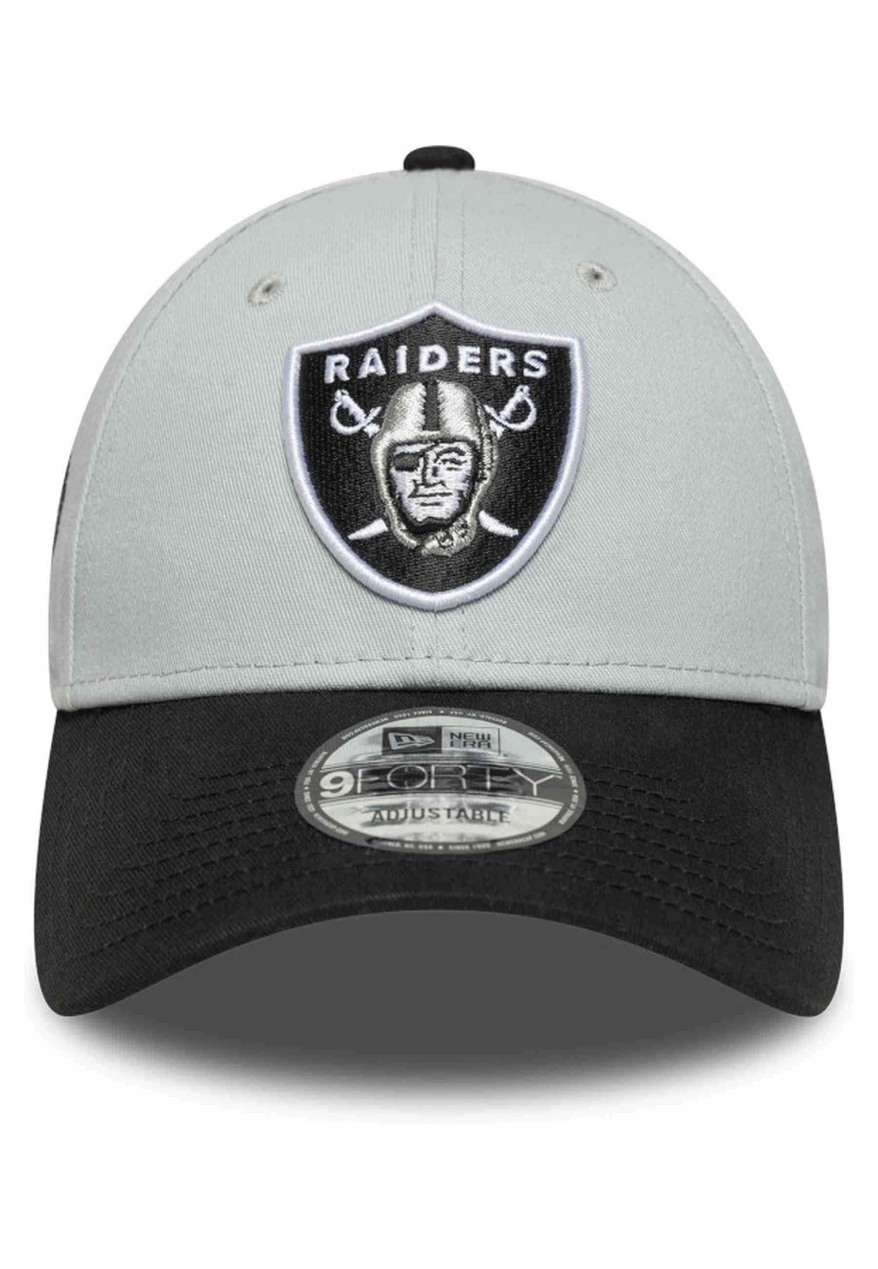 GORRA NEW ERA GRIS RAIDERS SIDE PATCH 9FORTY LASRAI